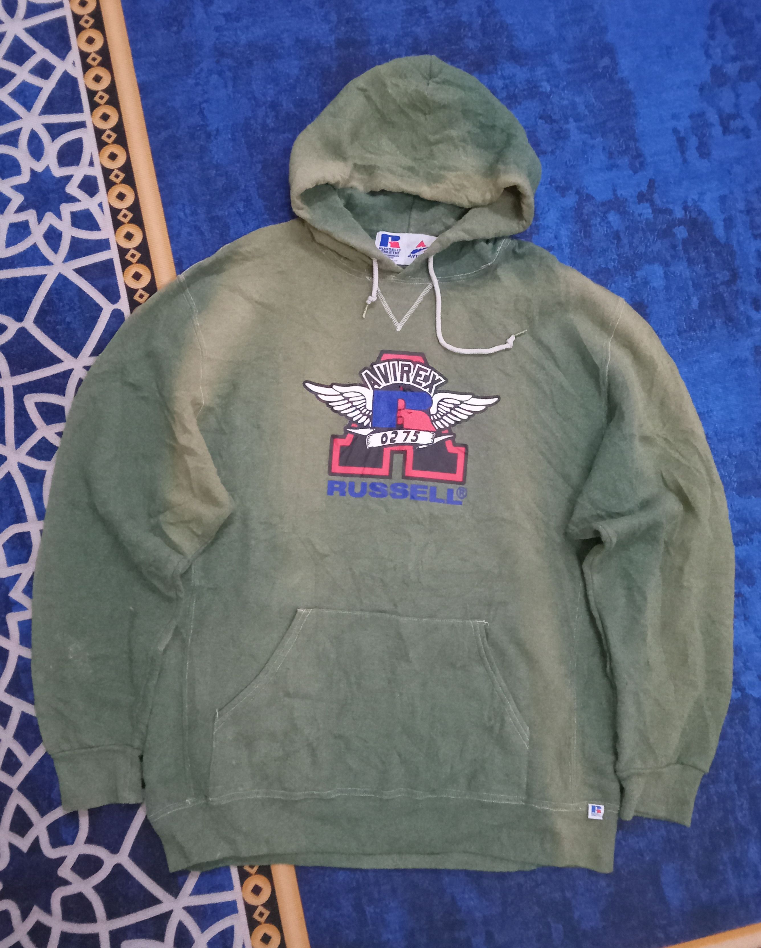 Avirex Russell Athletic X Avirex Sun Faded Hoodie Size US XL / EU 56 / 4 - 1 Thumbnail