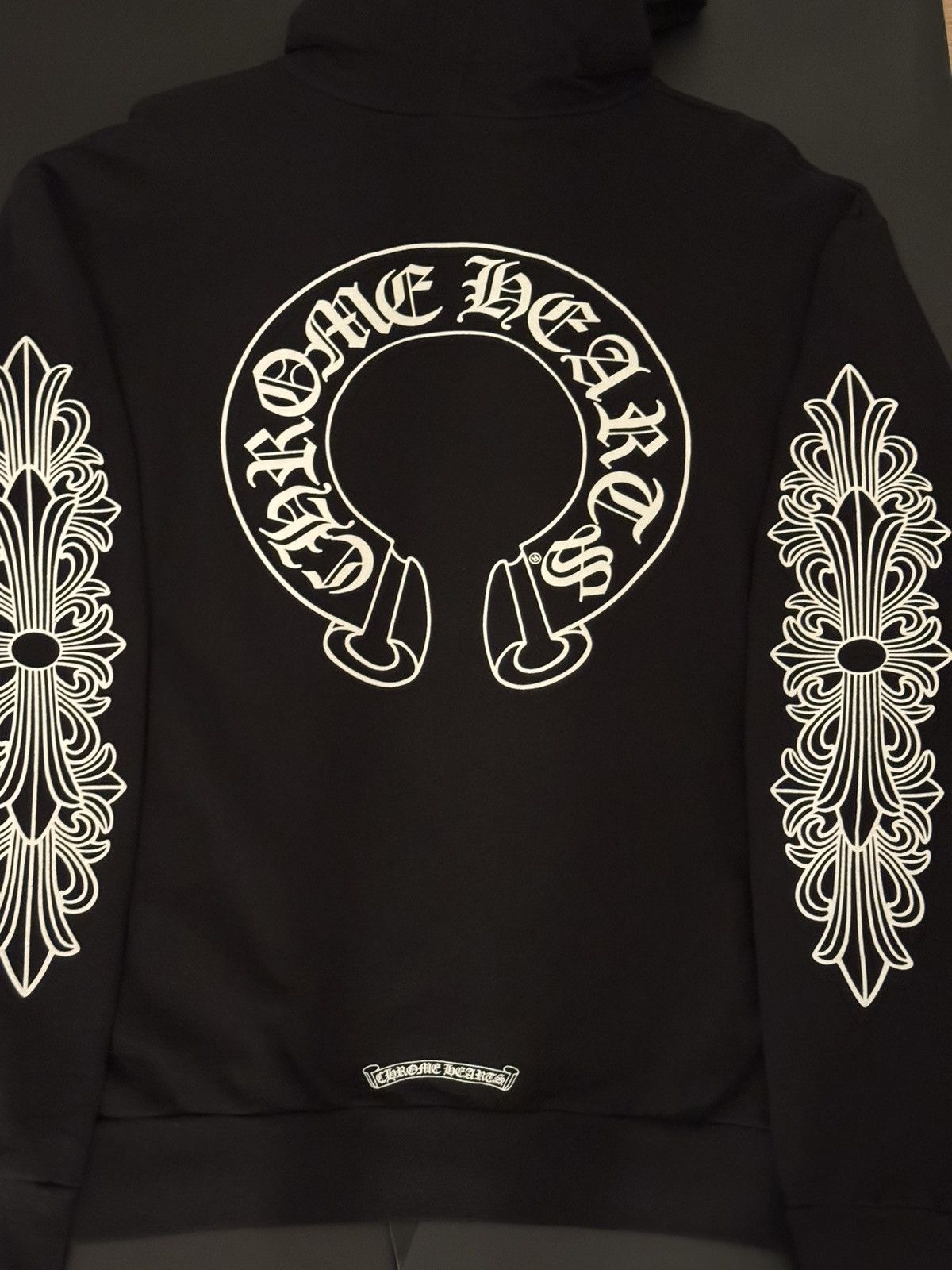 Chrome Hearts Chrome hearts horseshoe floral hoodie black Size US L / EU 52-54 / 3 - 9 Thumbnail