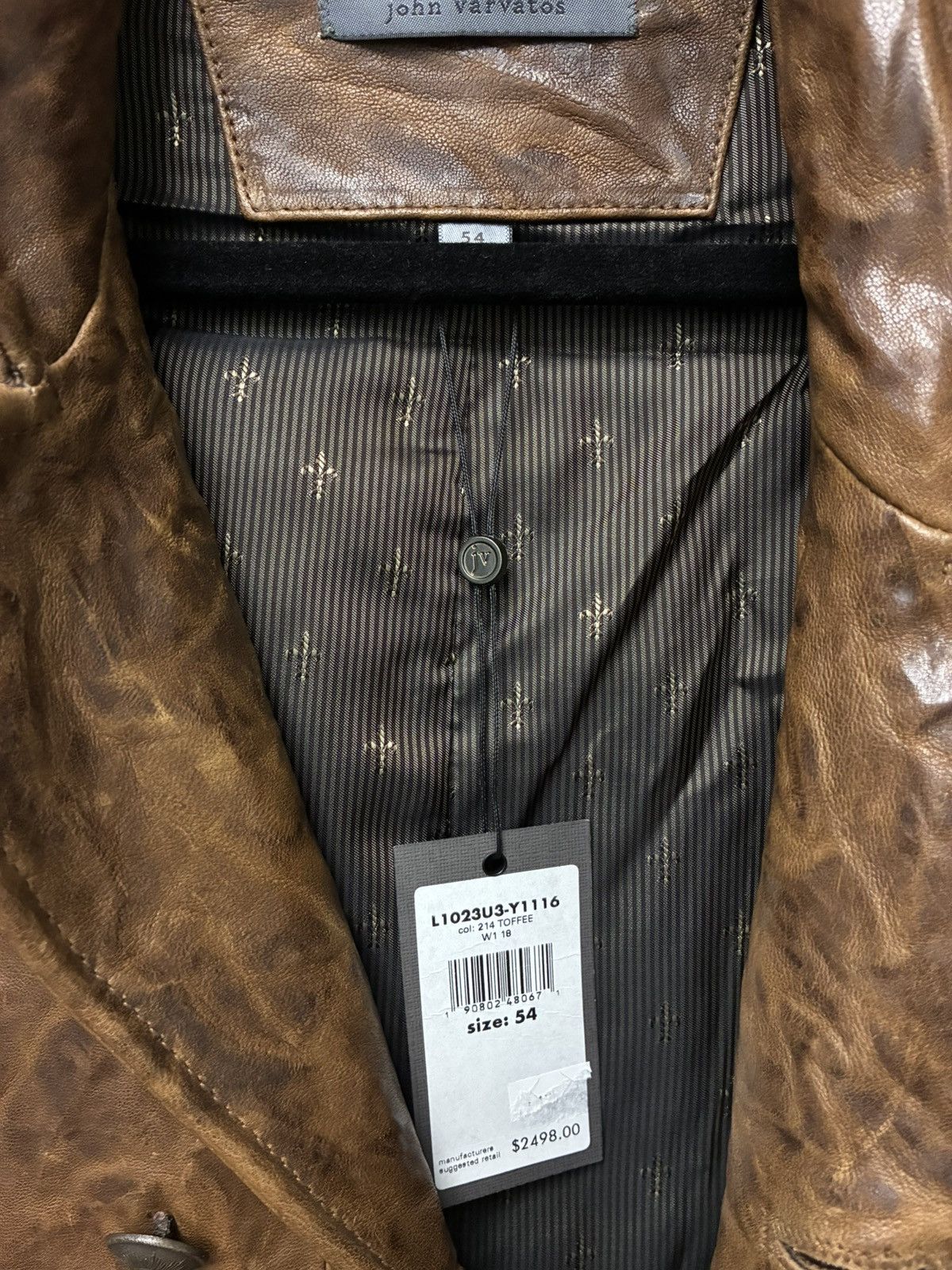 John Varvatos Burnished Double Breasted Coat EU 54 USA 44 Size US L / EU 52-54 / 3 - 11 Thumbnail