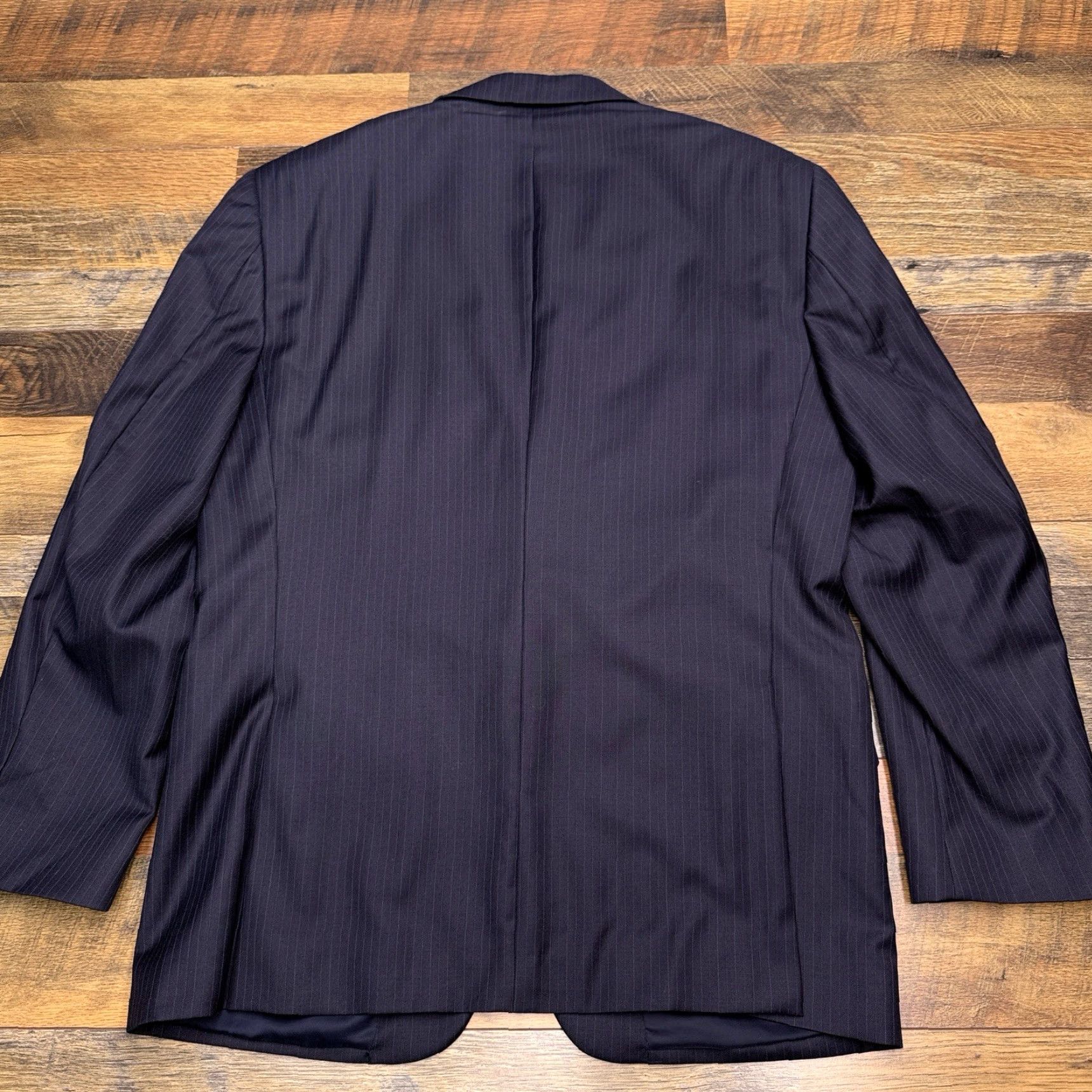 Jos. A. Bank Jos. A. Bank Travelers Collection Suit Jacket 42R Navy Wool Slim Blazer Size 42R - 2 Thumbnail
