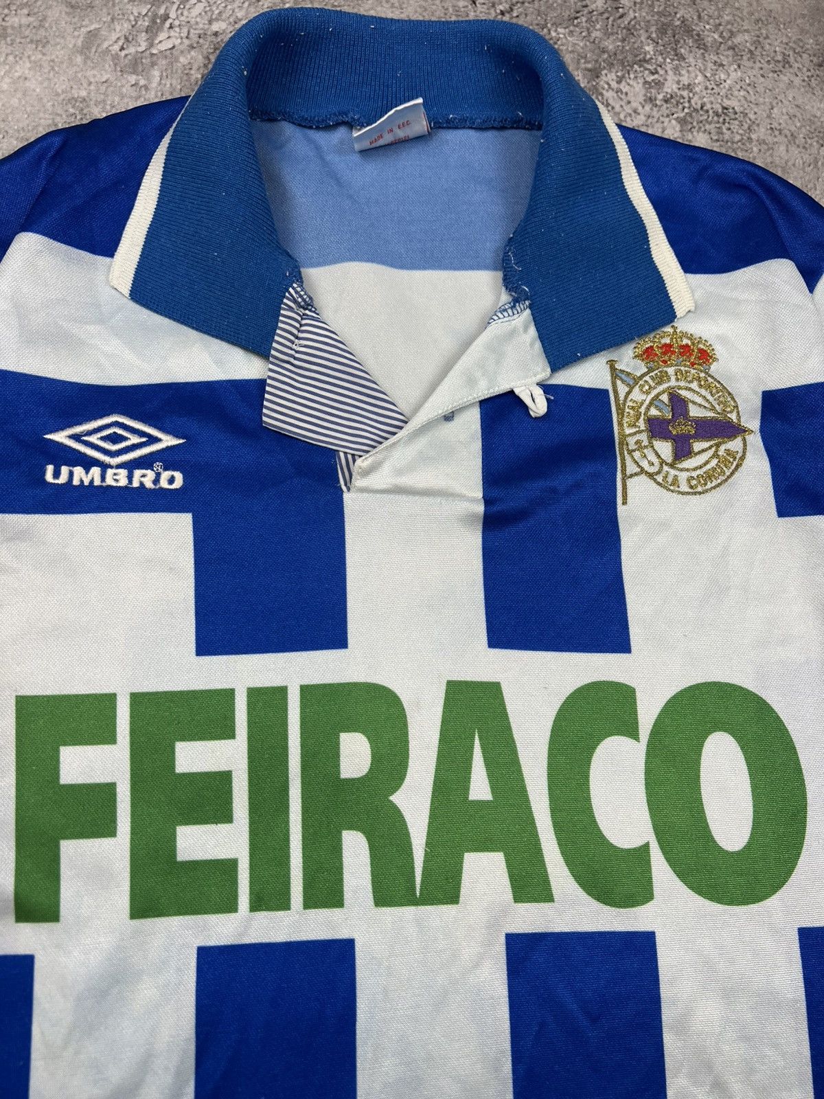 Umbro Umbro Deportivo 1995/1996/1997 Home Kit Soccer Jersey Shirt Size US M / EU 48-50 / 2 - 3 Thumbnail