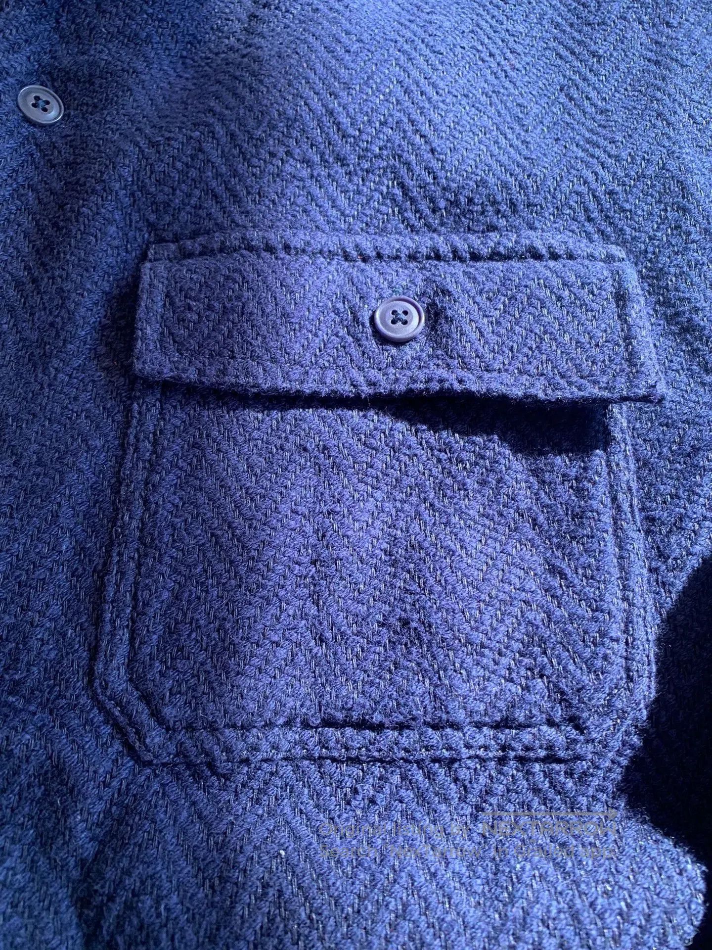 3sixteen men's handmade blue dye casual shirt. Size US XXL / EU 58 / 5 - 3 Thumbnail