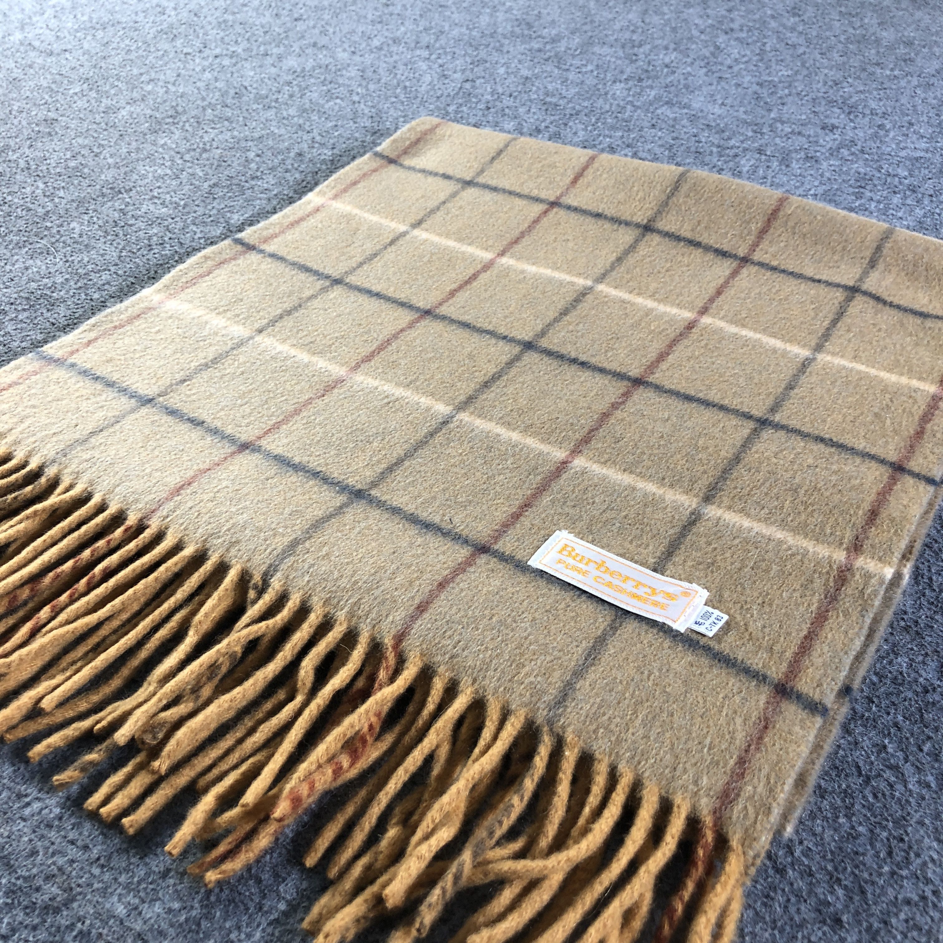Burberry Vintage Burberrys Scarf Muffler Neckwear V2655 Size ONE SIZE - 3 Thumbnail