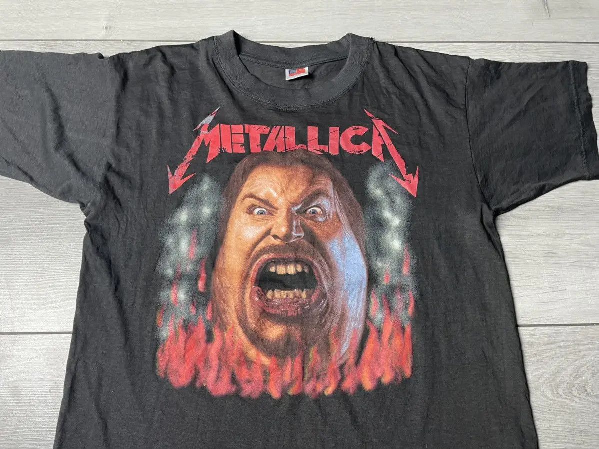 Metallica Metallica T-shirt face scream 90s vintage size Medium Size US M / EU 48-50 / 2 - 3 Thumbnail