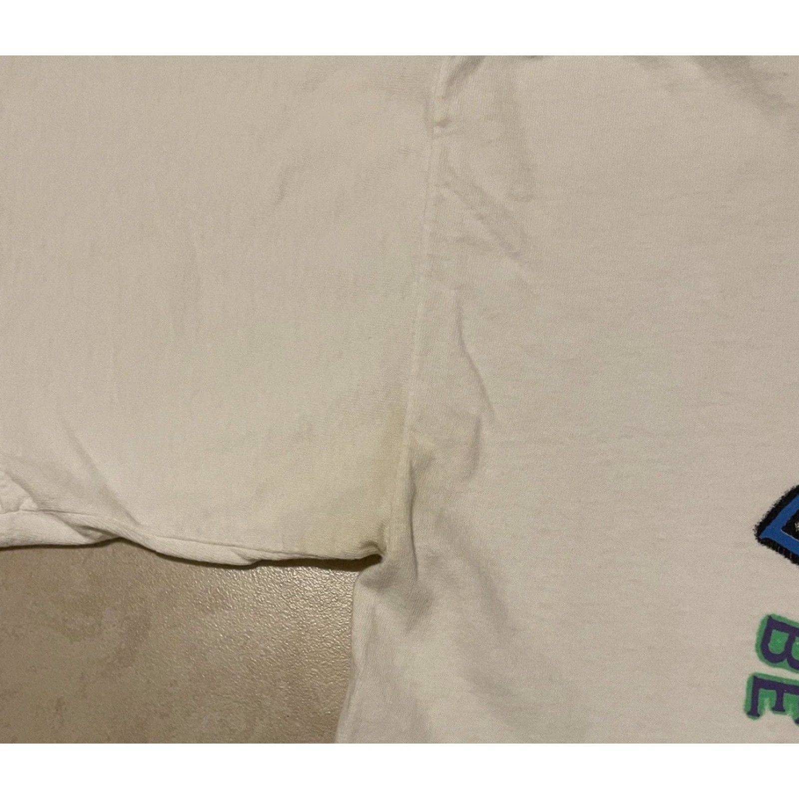 Quiksilver VINTAGE 90s Bugle Boy Handle With Care Faded Crop Earth Shirt Surf Grunge OP TC 80s Size ONE SIZE - 6 Thumbnail