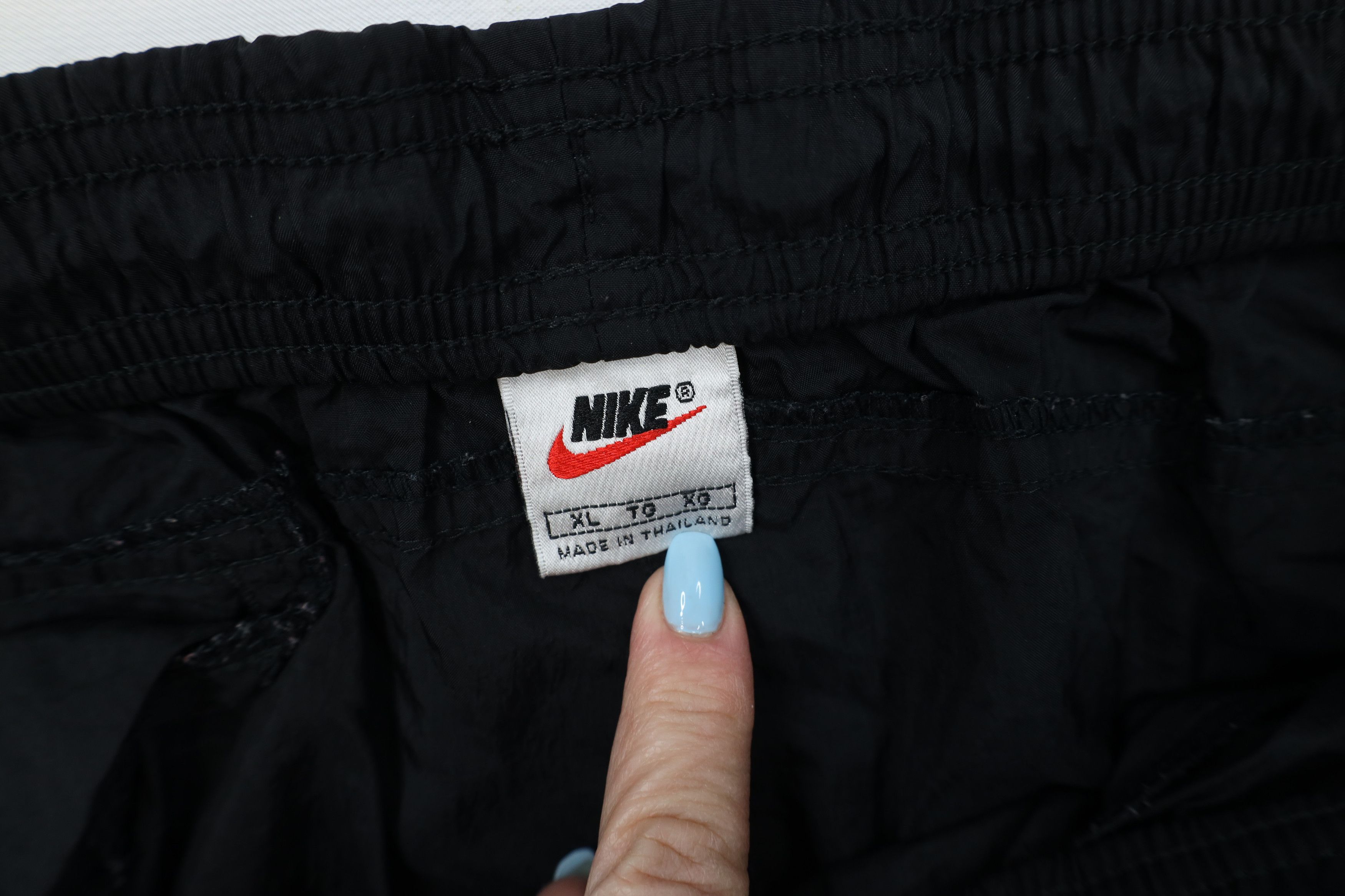 Vintage Vintage 90s Nike Mini Swoosh Windbreaker Joggers Pants Black Size US 38 / EU 54 - 9 Thumbnail