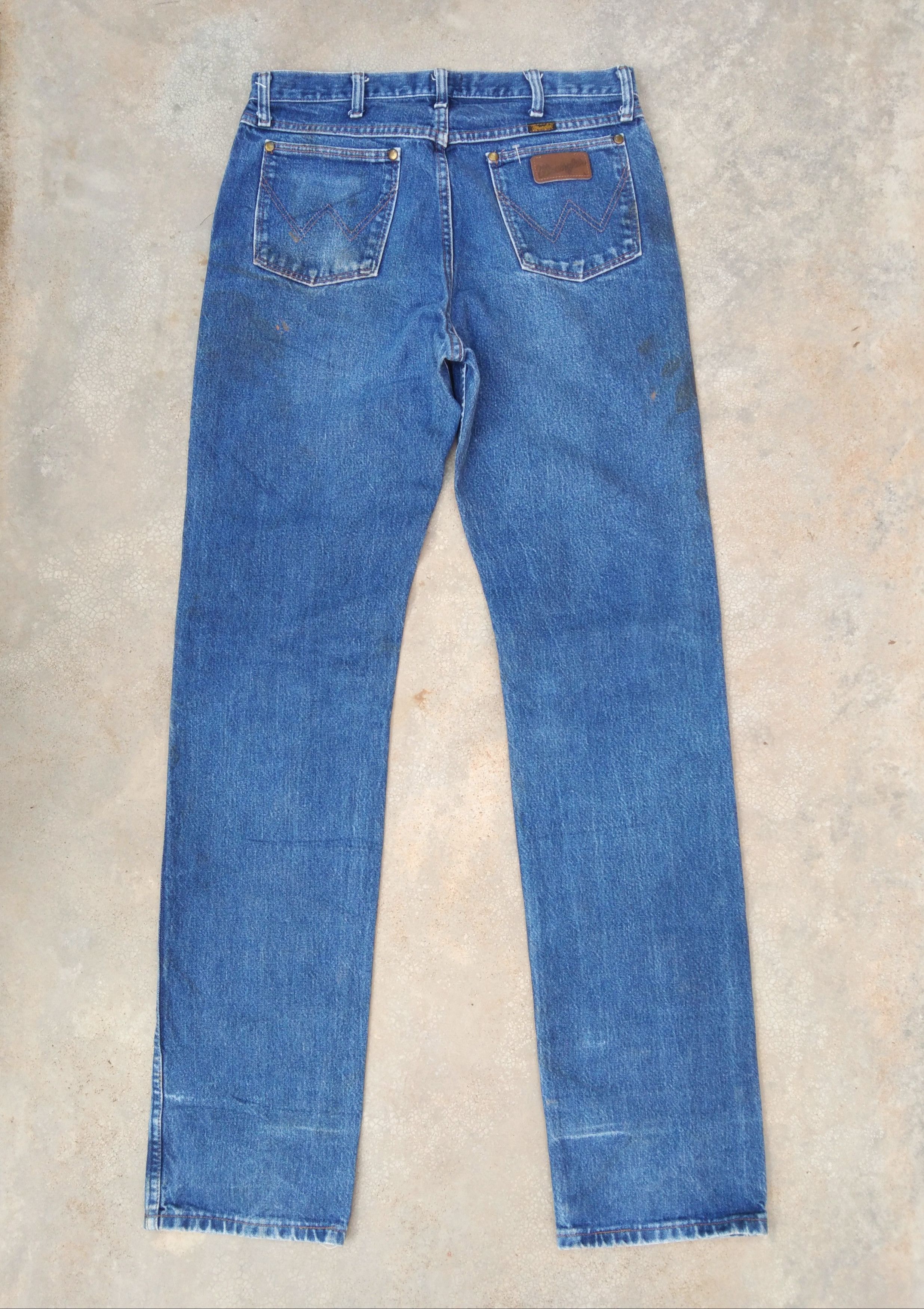 Wrangler 90s Vintage Wrangler Distressed Jeans 32x36 Size US 32 / EU 48 - 2 Thumbnail