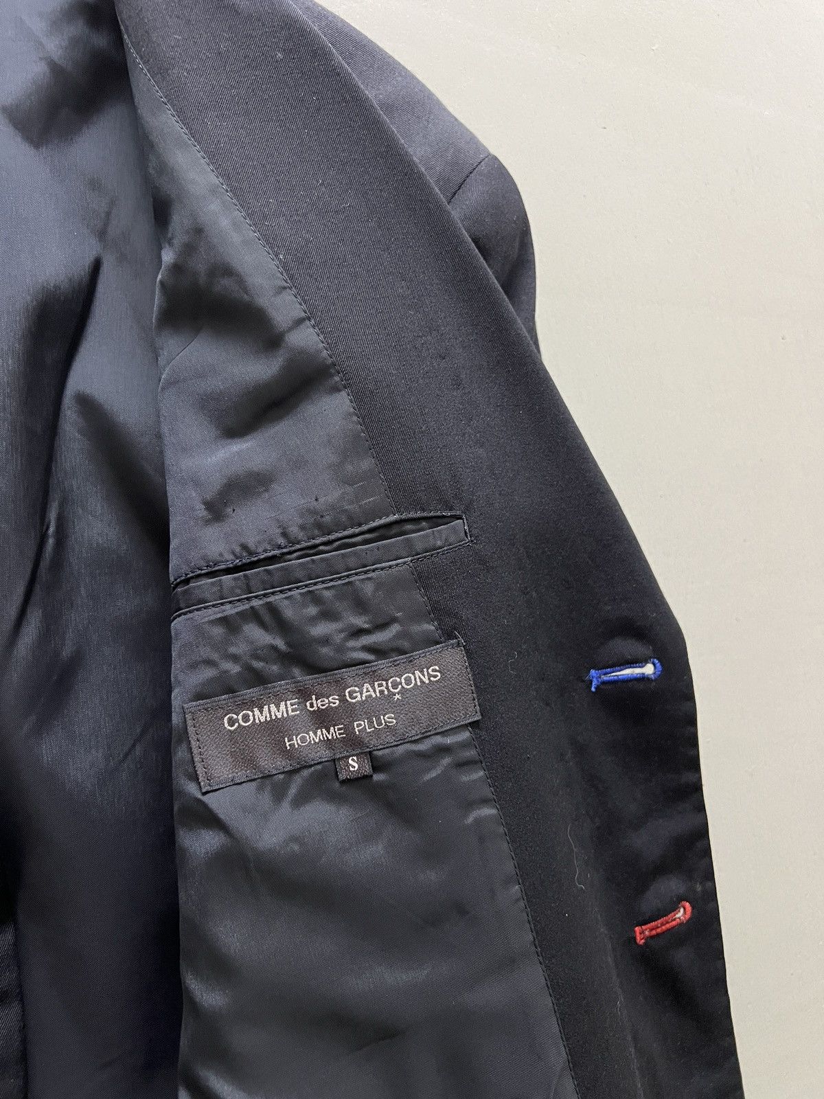 Comme des Garcons Homme Plus Vintage 1988 Comme Des Garçons black Wool Blazer Size 42R - 10 Thumbnail