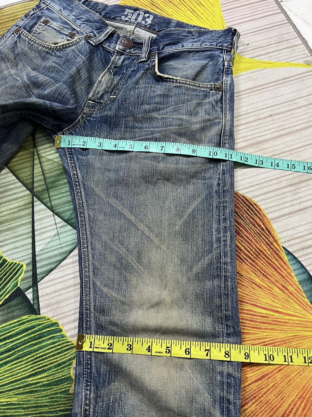 Edwin × Japanese Brand × Vintage VINTAGE EDWIN 503 BLUE TRIP JAPAN Size US 30 / EU 46 - 19 Thumbnail