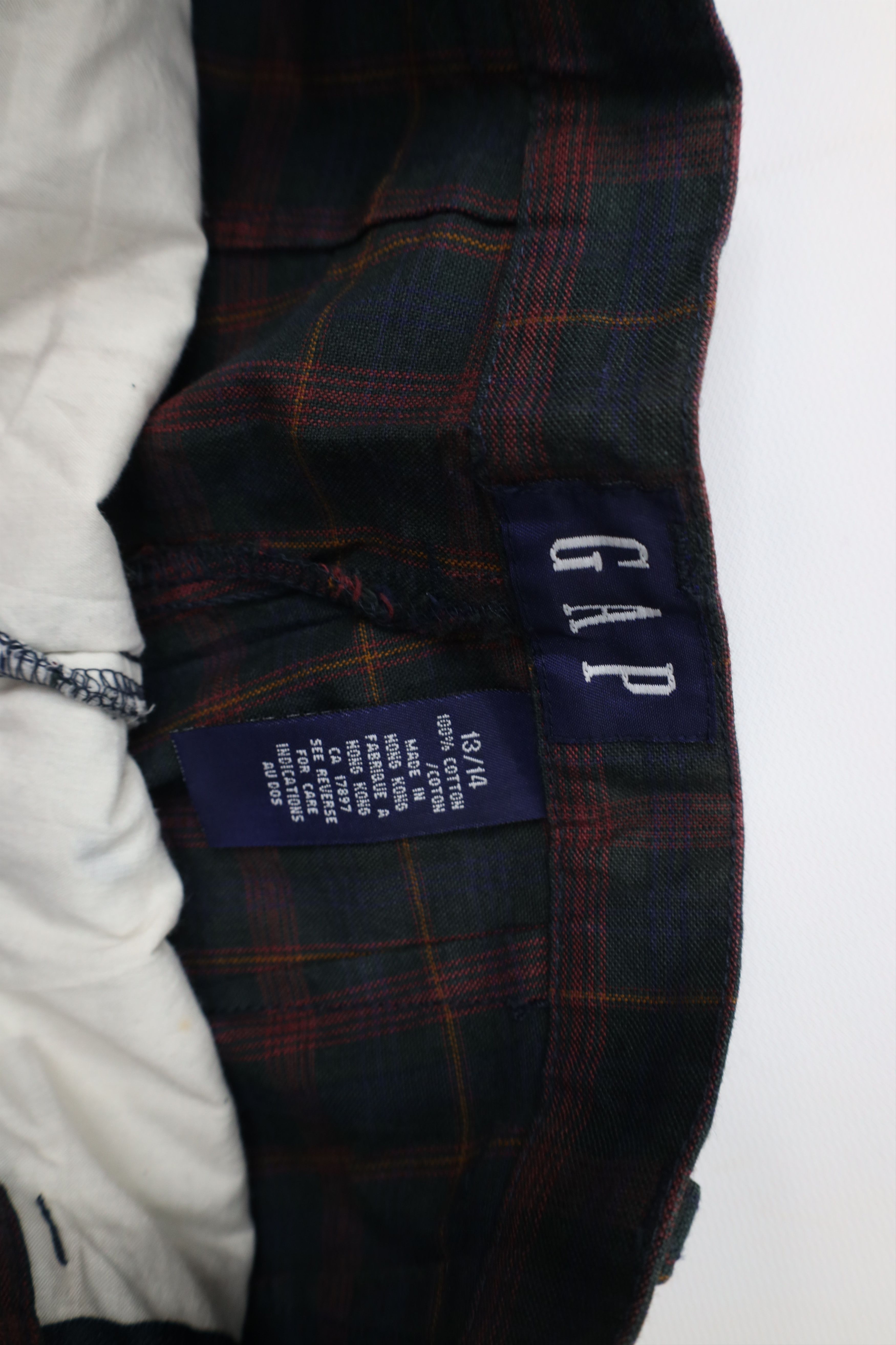 Gap Vintage 90s Gap Tapered Leg Chino Pants Trousers Plaid Size 36" / US 14 / IT 50 - 8 Thumbnail