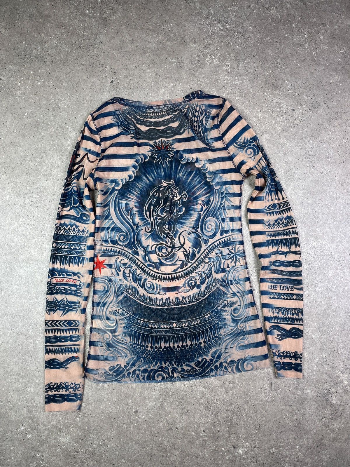 Jean Paul Gaultier Jean Paul Gaultier Lindex Mesh Sailor Top Size US S / EU 44-46 / 1 - 2 Thumbnail