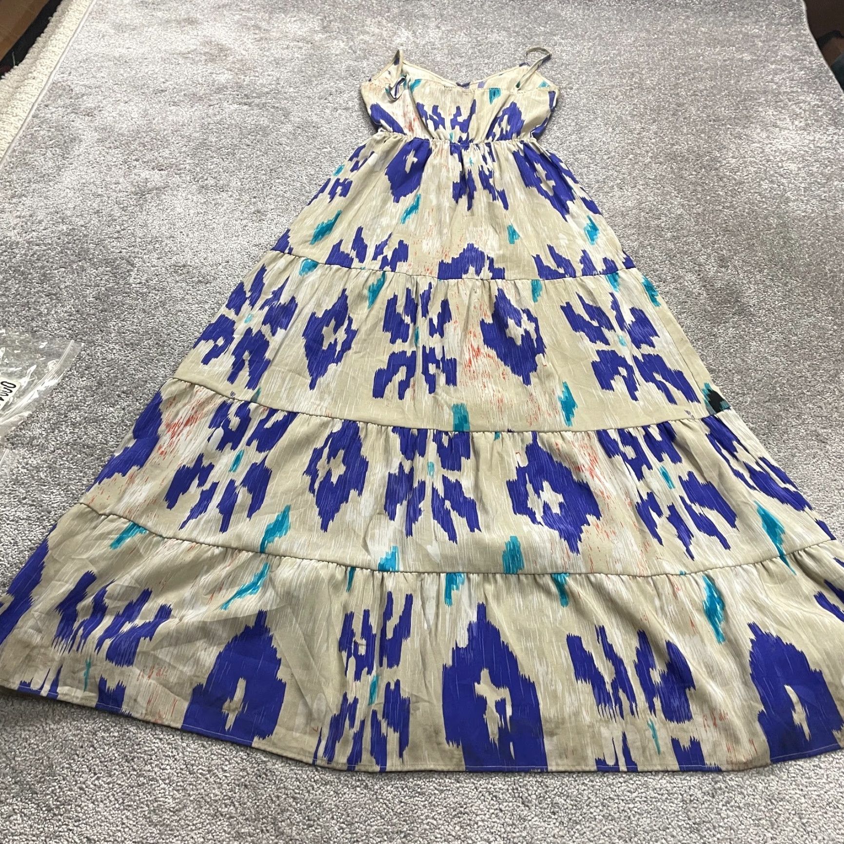 AQUA Aqua Dress Womens XS Multi Pattered Spaghetti V-Neck Maxi Long Size XS / US 0-2 / IT 36-38 - 2 Thumbnail