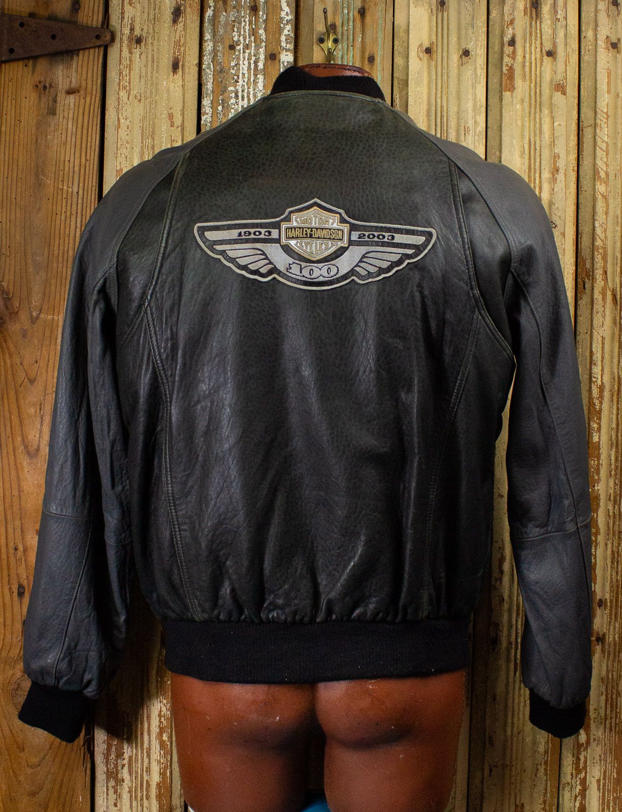 Harley Davidson × Vintage Harley Davidson 100th Anniversary Leather Jacket 2003 Size US XL / EU 56 / 4 - 2 Thumbnail