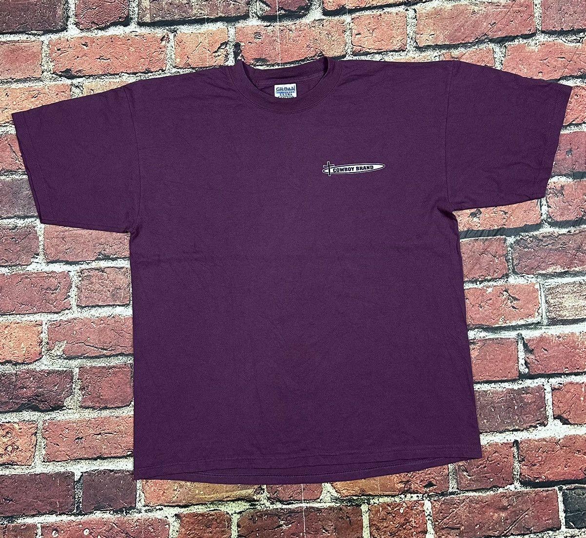Gildan Vintage Cowboy Brand Jesus T Shirt 90s Rodeo Horse Psalms Size US XL / EU 56 / 4 - 2 Thumbnail