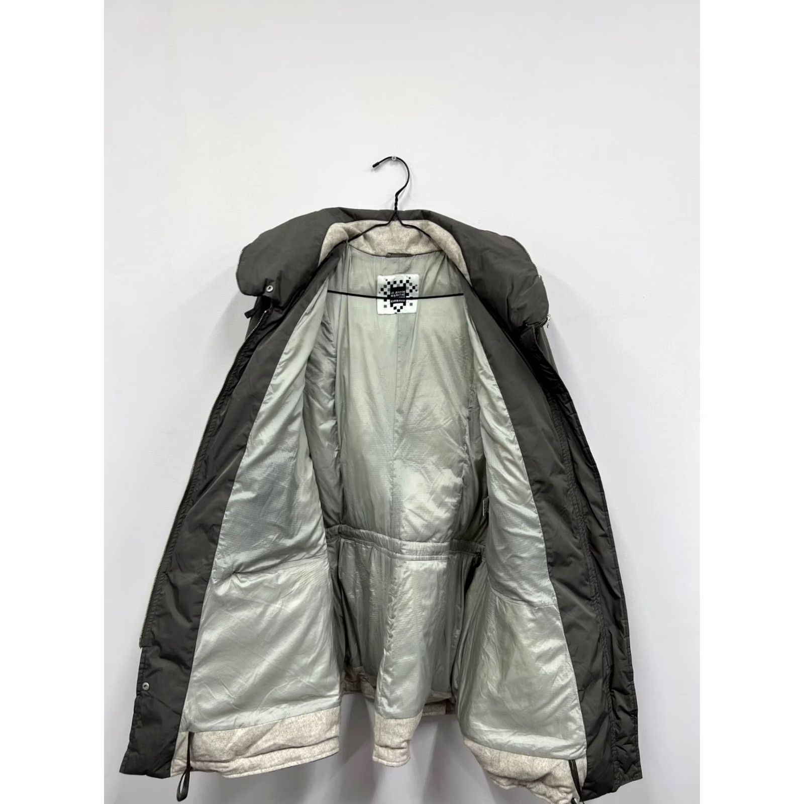 Vintage Le Jean de Marithe Francois Girbaud Down Jacket Puffer Coat XL Beige Womens Jacket, Beiges, Down Feather Insulation, Regular Fit, Long Sleeve Size 40" / US 18 - 6 Thumbnail