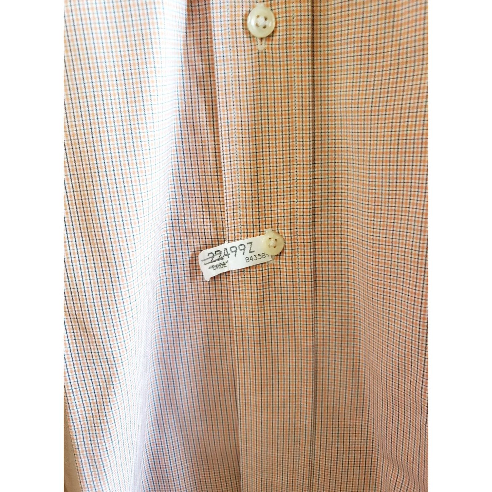 Ralph Lauren Ralph Lauren Classic Fit Men's Lg S. S. Coral Blue Micro Check Shirt Size US L / EU 52-54 / 3 - 4 Thumbnail