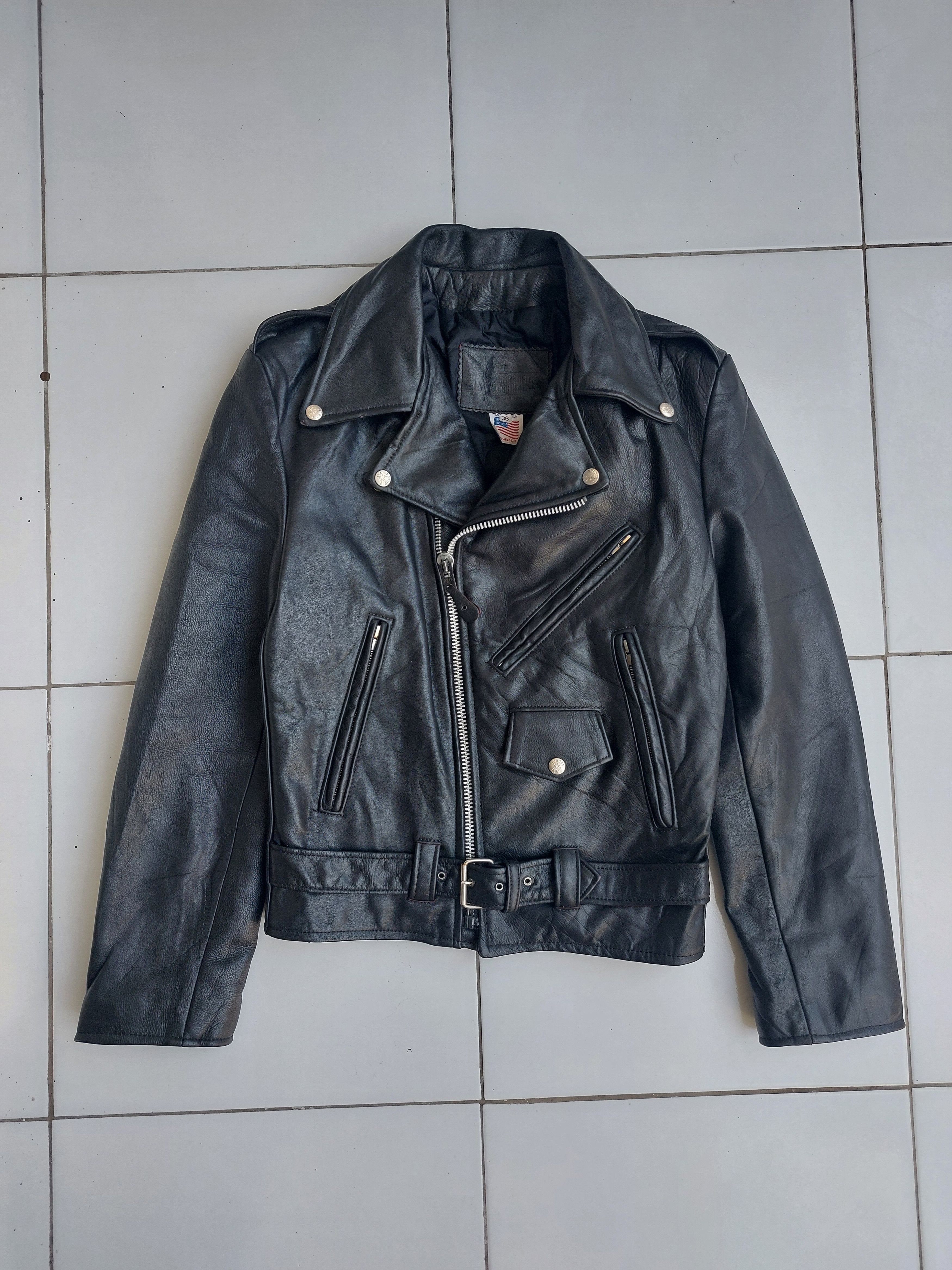 Branded Leather × Vintage ORCHARD BRANDED GARMENT INC LEATHER CAFE
