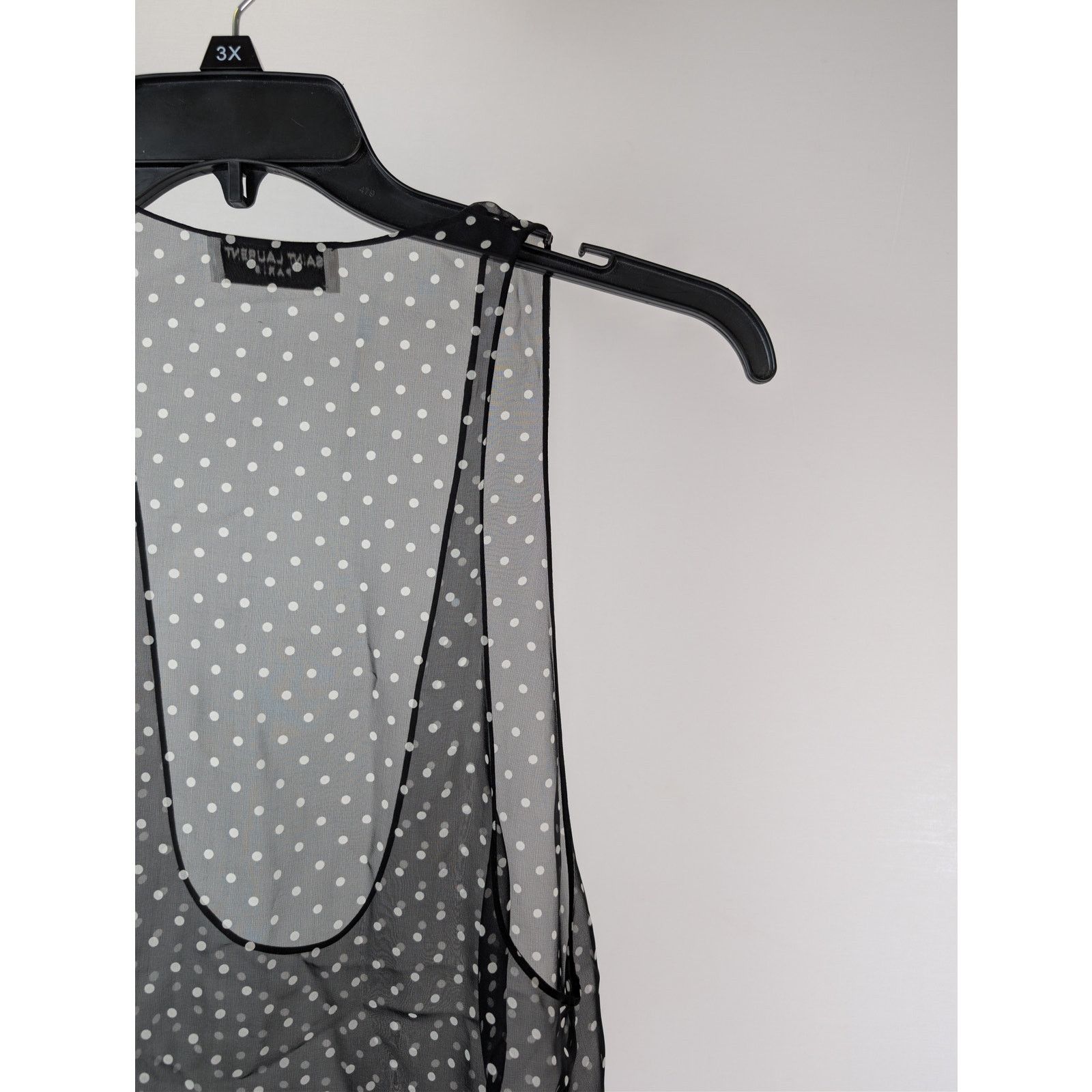 Saint Laurent Paris o1rshd1 Tank Tops / Moussseline Petit Pois in Noir Size US M / EU 48-50 / 2 - 13 Thumbnail