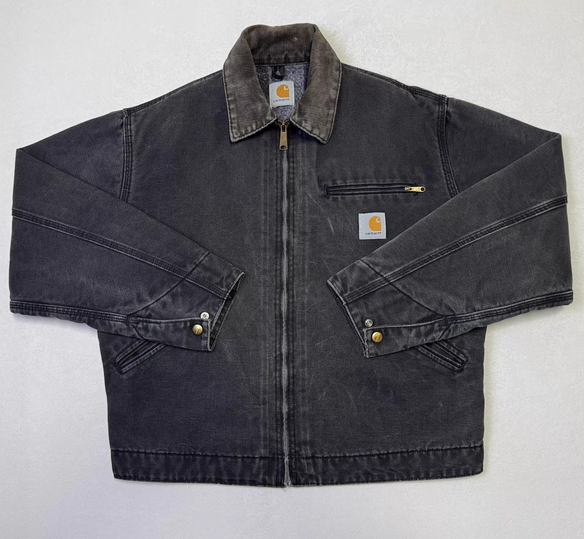 Carhartt Vintage Carhartt J01 Detroit Jacket Black 40/M Size US M / EU 48-50 / 2 - 1 Thumbnail