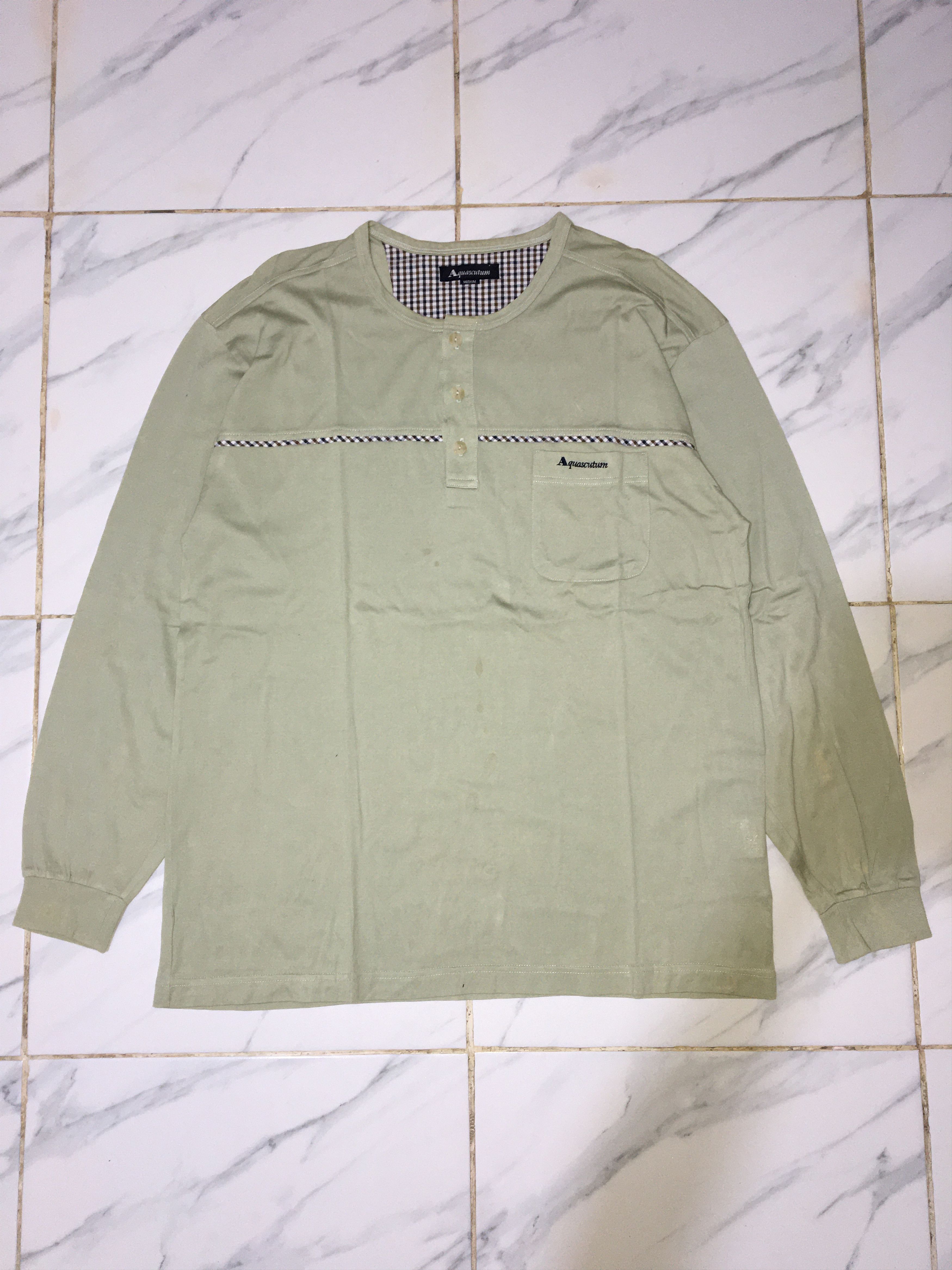Aquascutum Aquascutum Long Sleeve Shirt Size US M / EU 48-50 / 2 - 1 Thumbnail