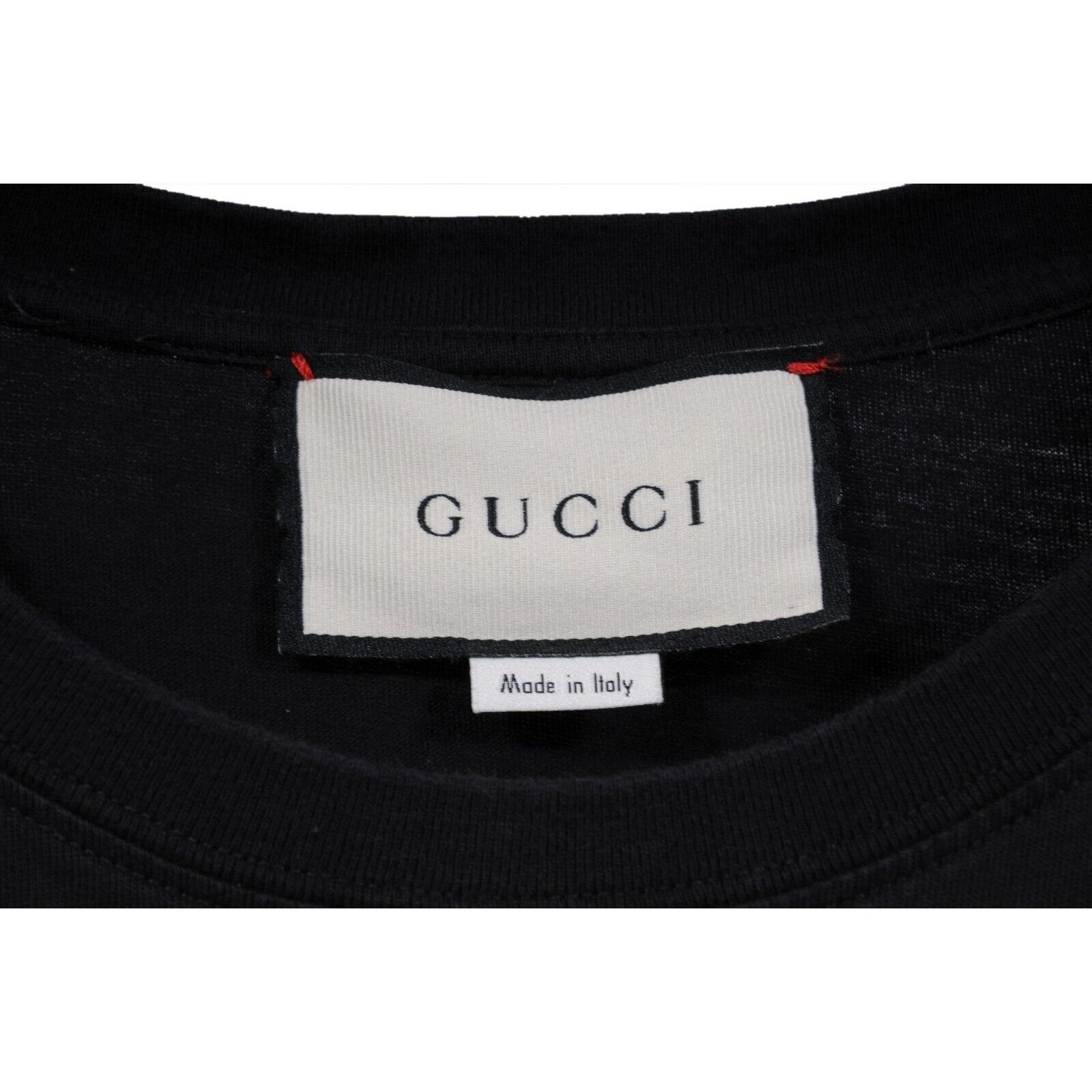 Gucci Logo Cities T Shirt Black Rainbow Size US M / EU 48-50 / 2 - 9 Thumbnail