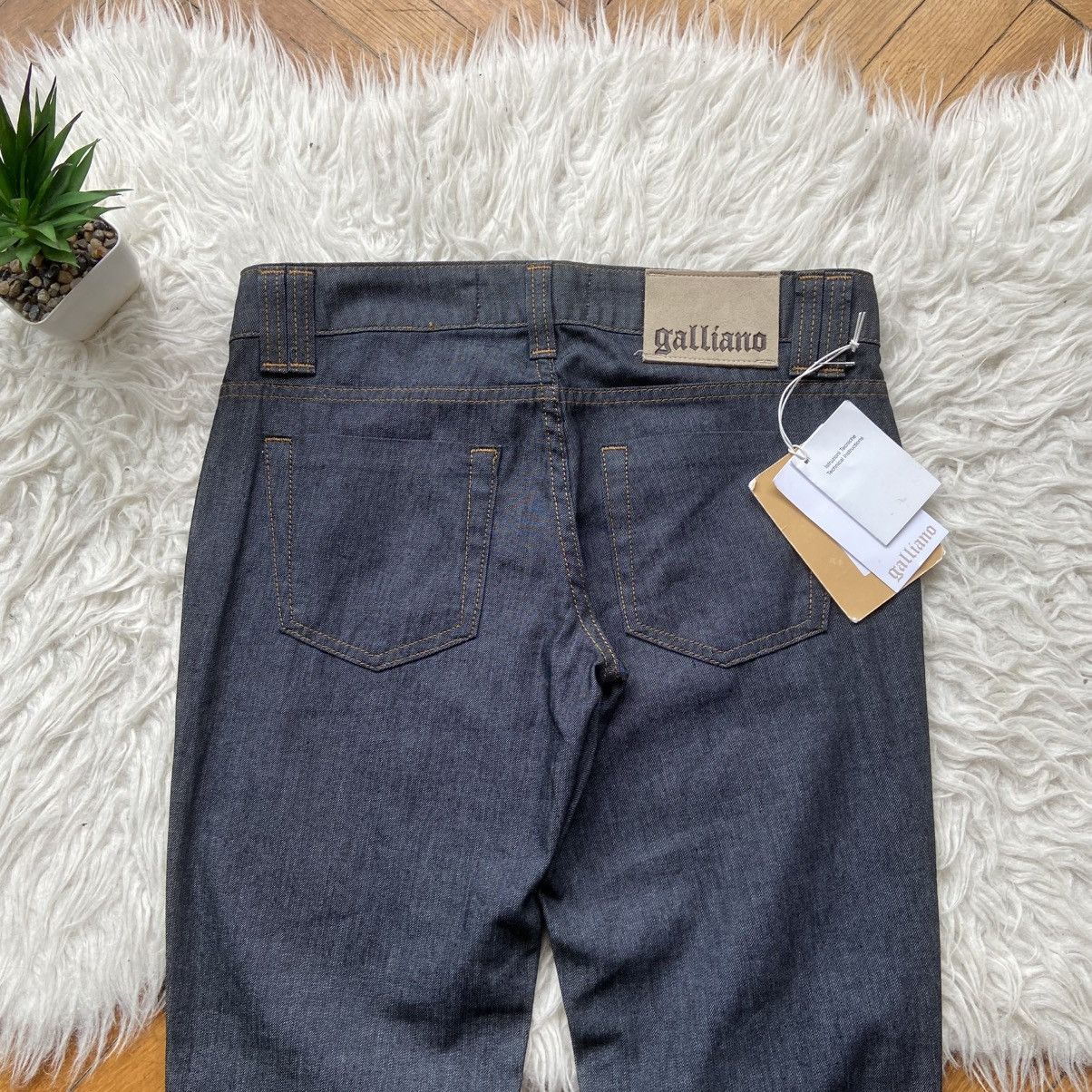 John Galliano 📌 Crazy John Galliano Y2K Low Skinny Denim Jeans Size 27" / US 4 / IT 40 - 2 Thumbnail