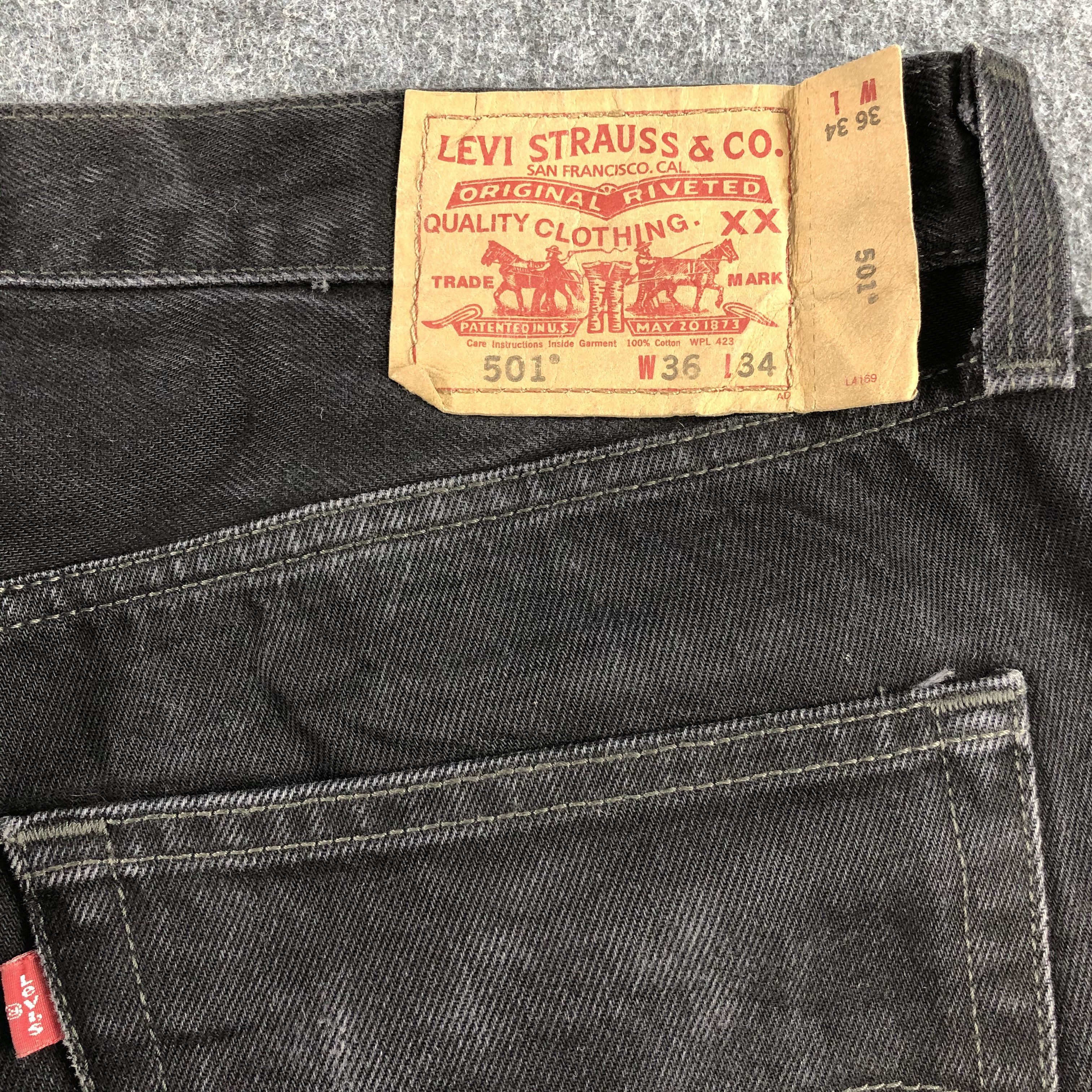 Levi's Vintage Distress Levis 501 Jeans-J1397 Size US 37 - 5 Thumbnail