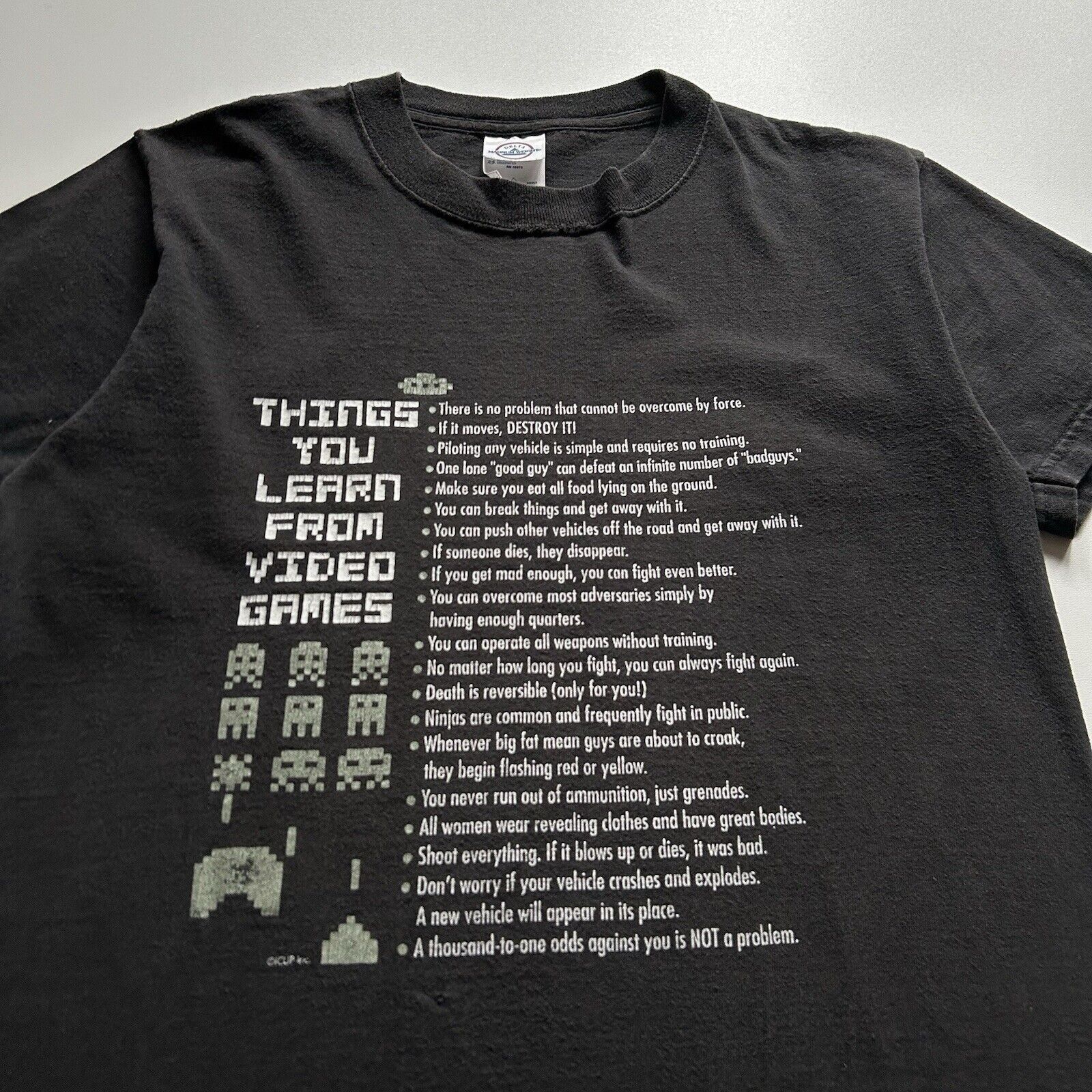 Nintendo Vintage Y2K Video Games Life Lessons Funny T Shirt Small Size US S / EU 44-46 / 1 - 2 Thumbnail