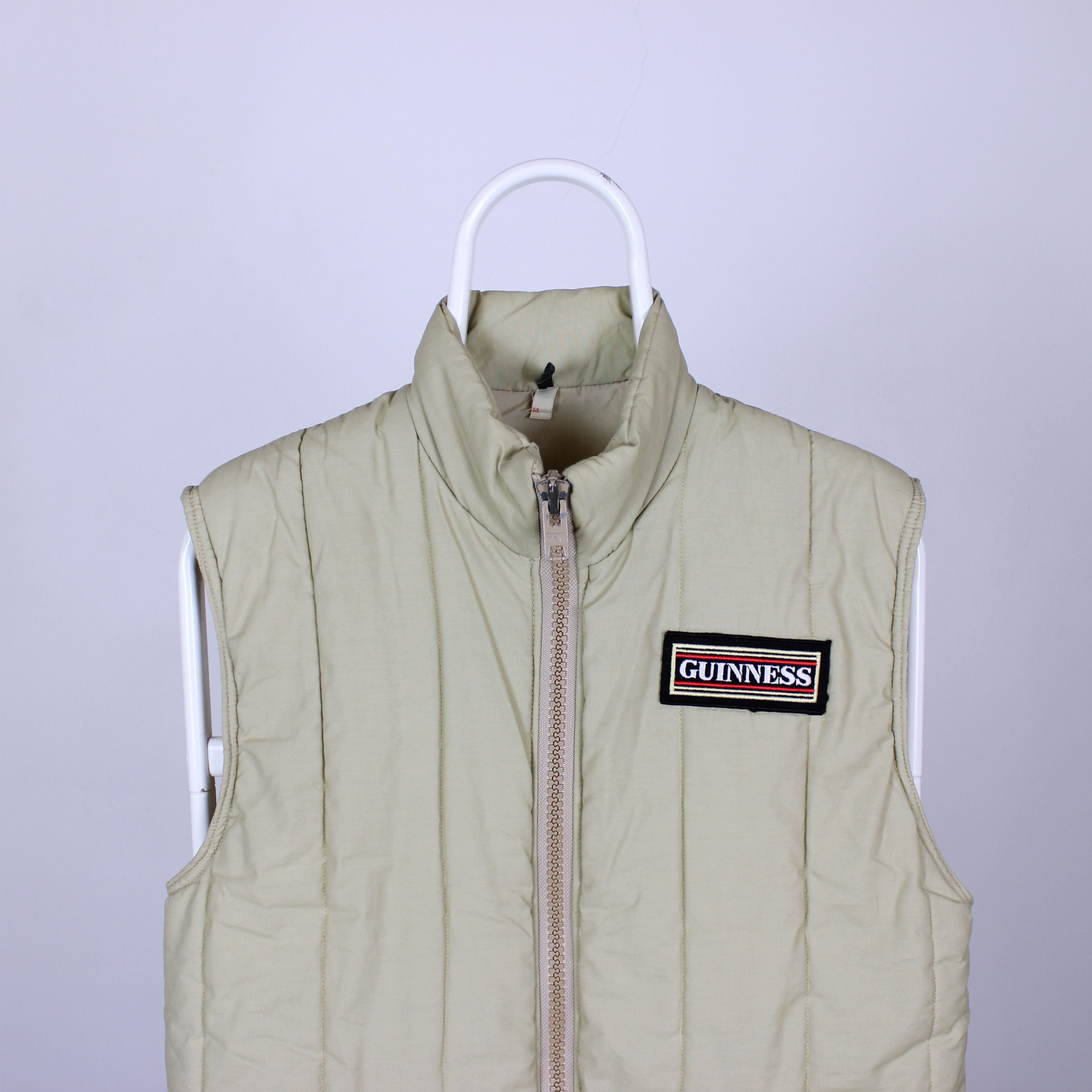 Vintage Guinness vest gilet S M Beige YKK Scottland Size US M / EU 48-50 / 2 - 3 Thumbnail