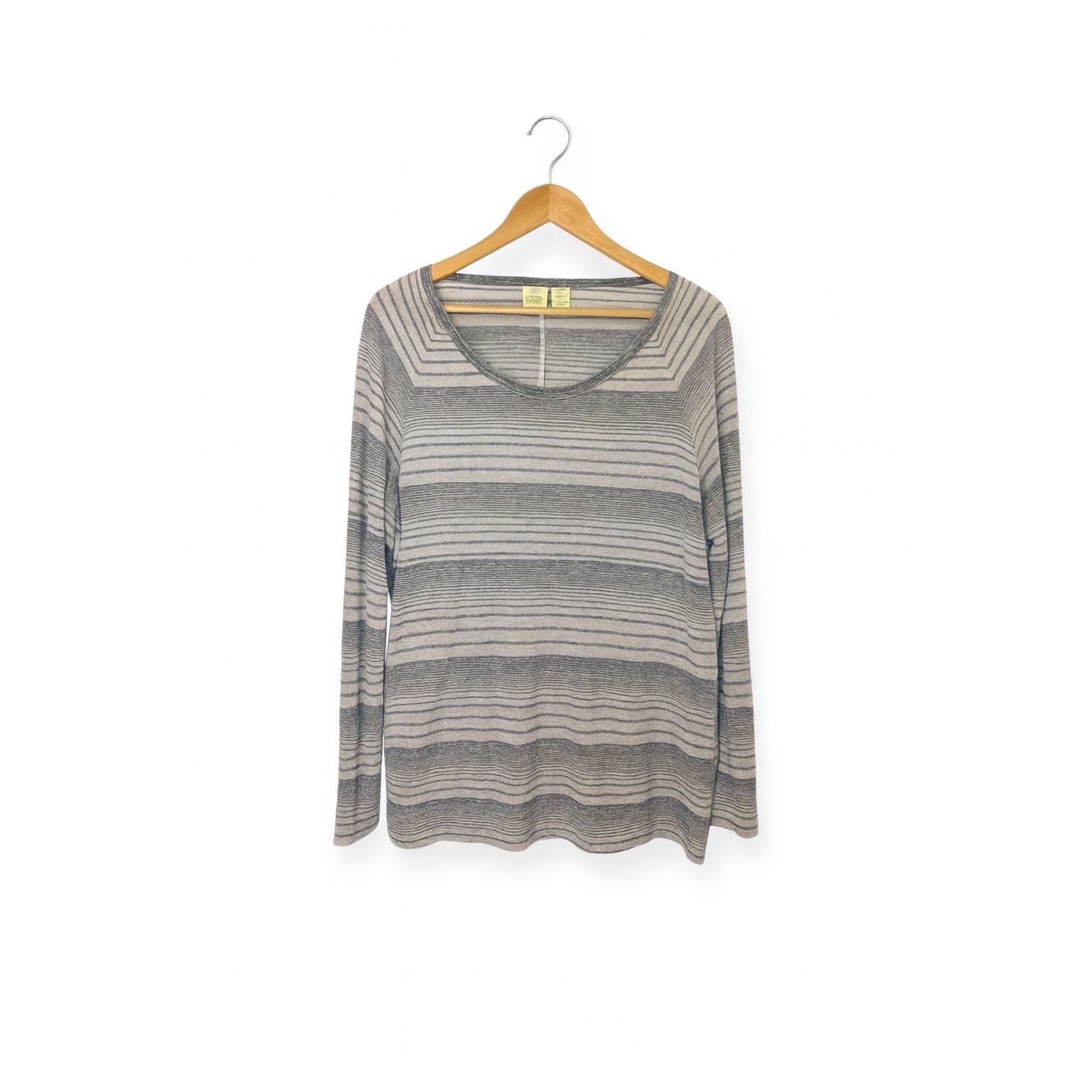 Other Saint Tropez West Women’s XL Gray White Striped Hi-Low Hem L Size XL / US 12-14 / IT 48-50 - 2 Thumbnail
