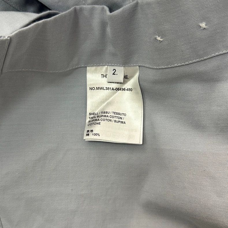 Thom Browne Thom browne Light blue cuff four-bar Oxford cloth shirt 250 Size US M / EU 48-50 / 2 - 4 Thumbnail