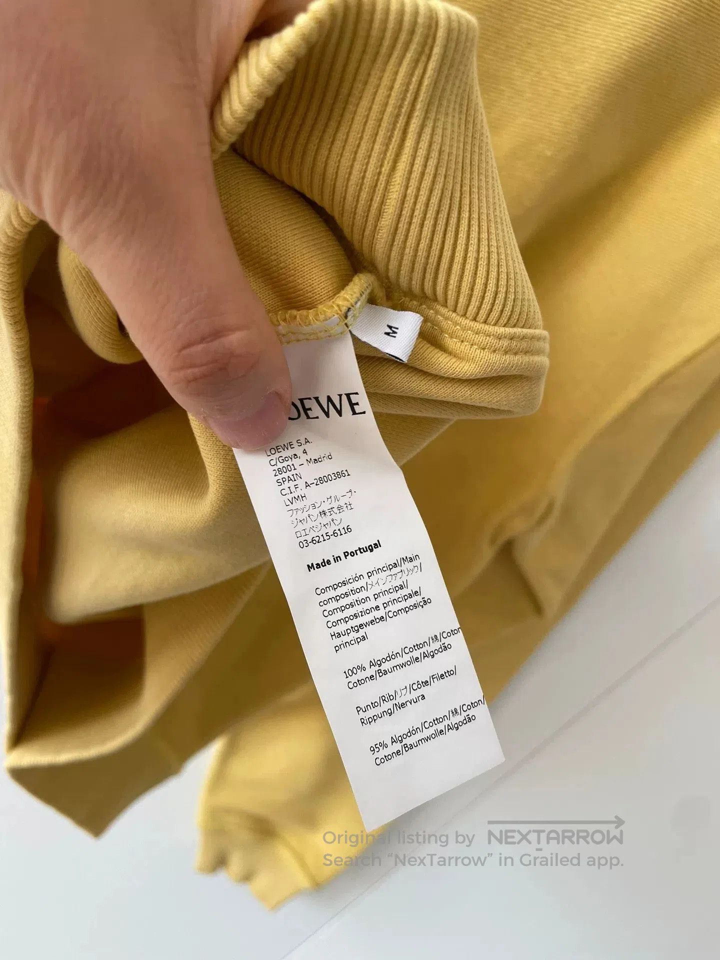 Loewe Loewe Yellow Sweatshirt M Size. Size US M / EU 48-50 / 2 - 4 Thumbnail