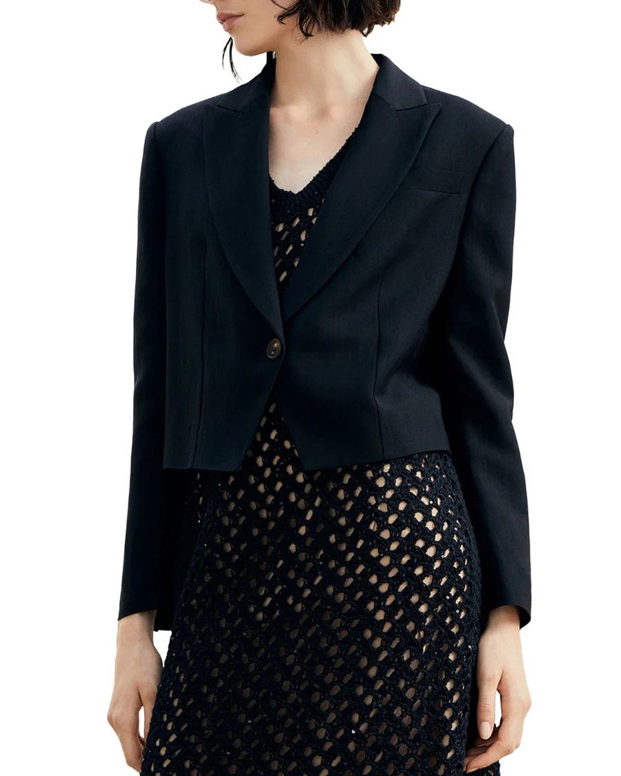 image of Brunello Cucinelli O1W1Db10524 Jacket In Black, Women's (Size Large)