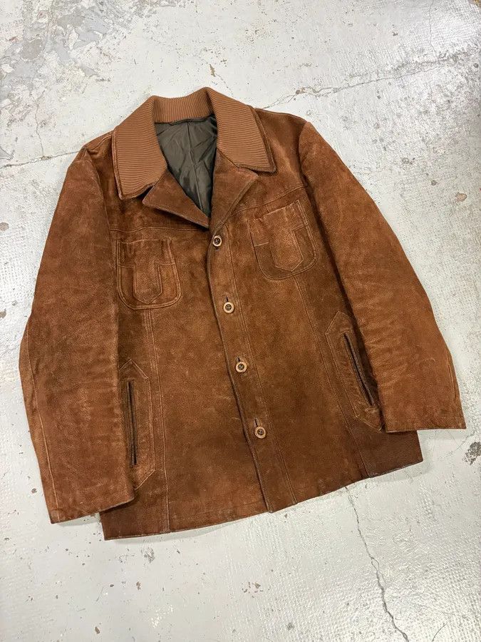 Alexander McQueen 2000s Alexander McQueen Brown Multi-Pocket Suede Leather Jacket Size US L / EU 52-54 / 3 - 4 Thumbnail