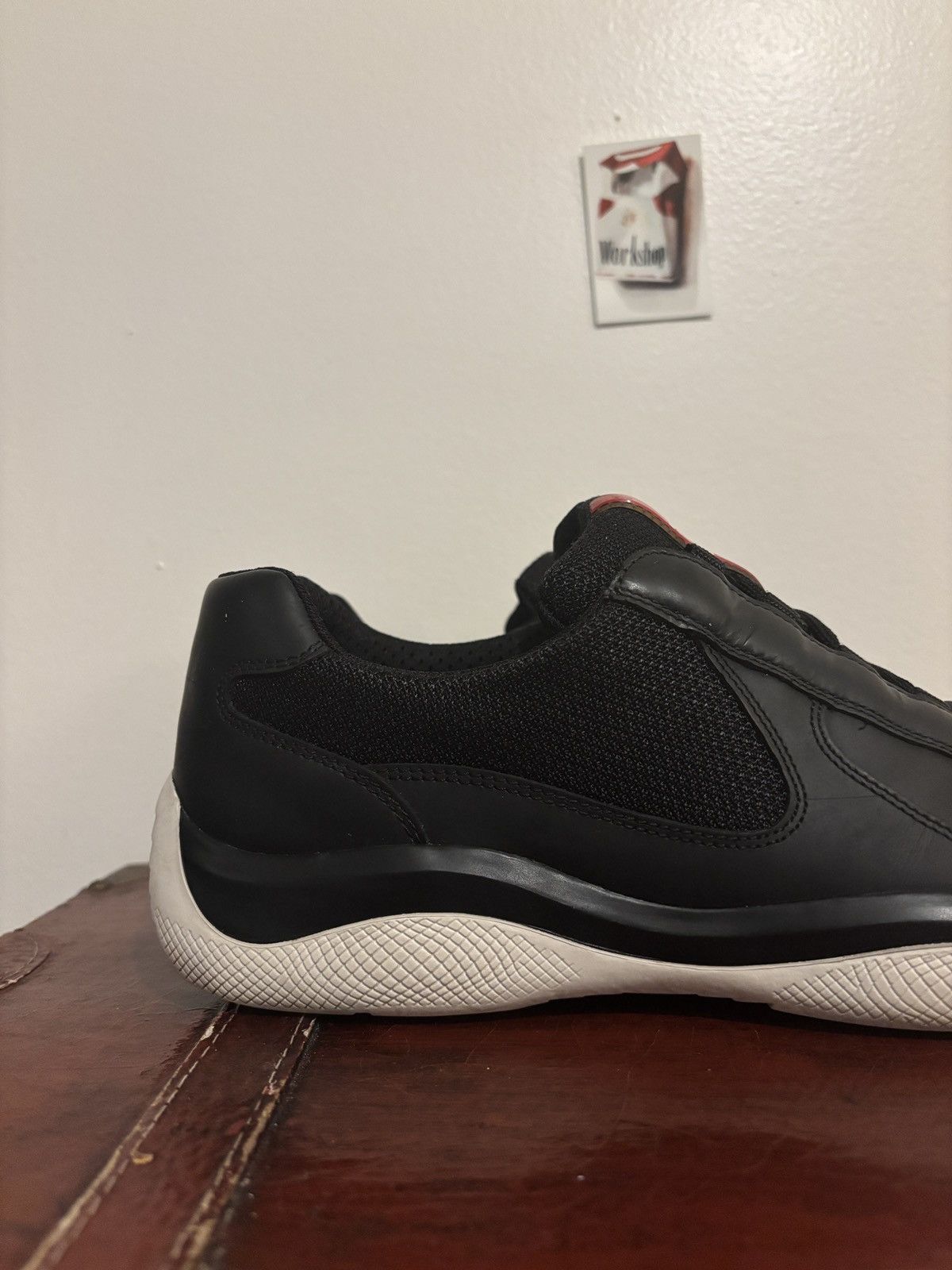 Prada Prada Black and White Americas Cups Size US 8.5 / EU 41-42 - 14 Thumbnail