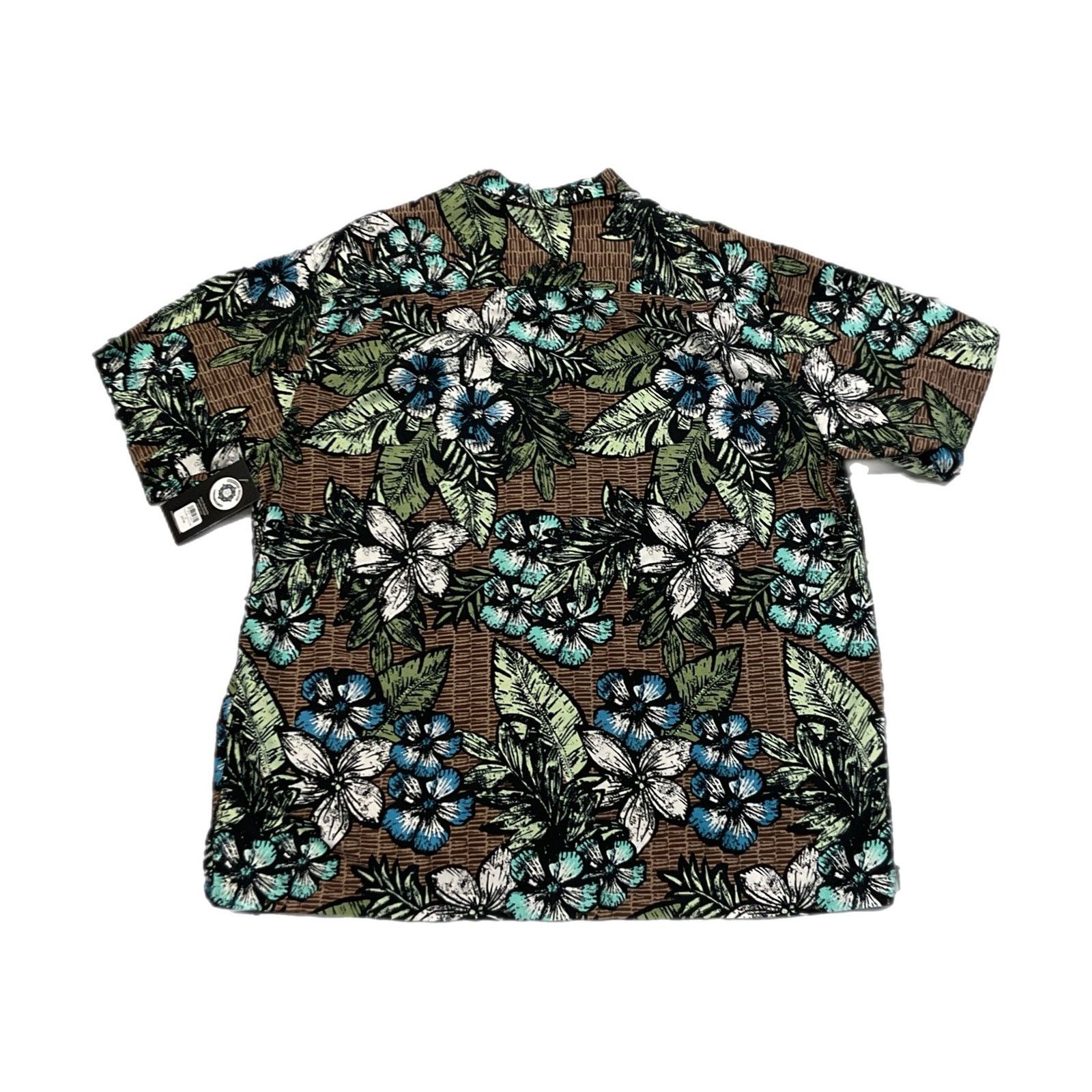 Caribbean Puritan Blue Flower Button-Up Shirt Size US XL / EU 56 / 4 - 2 Thumbnail
