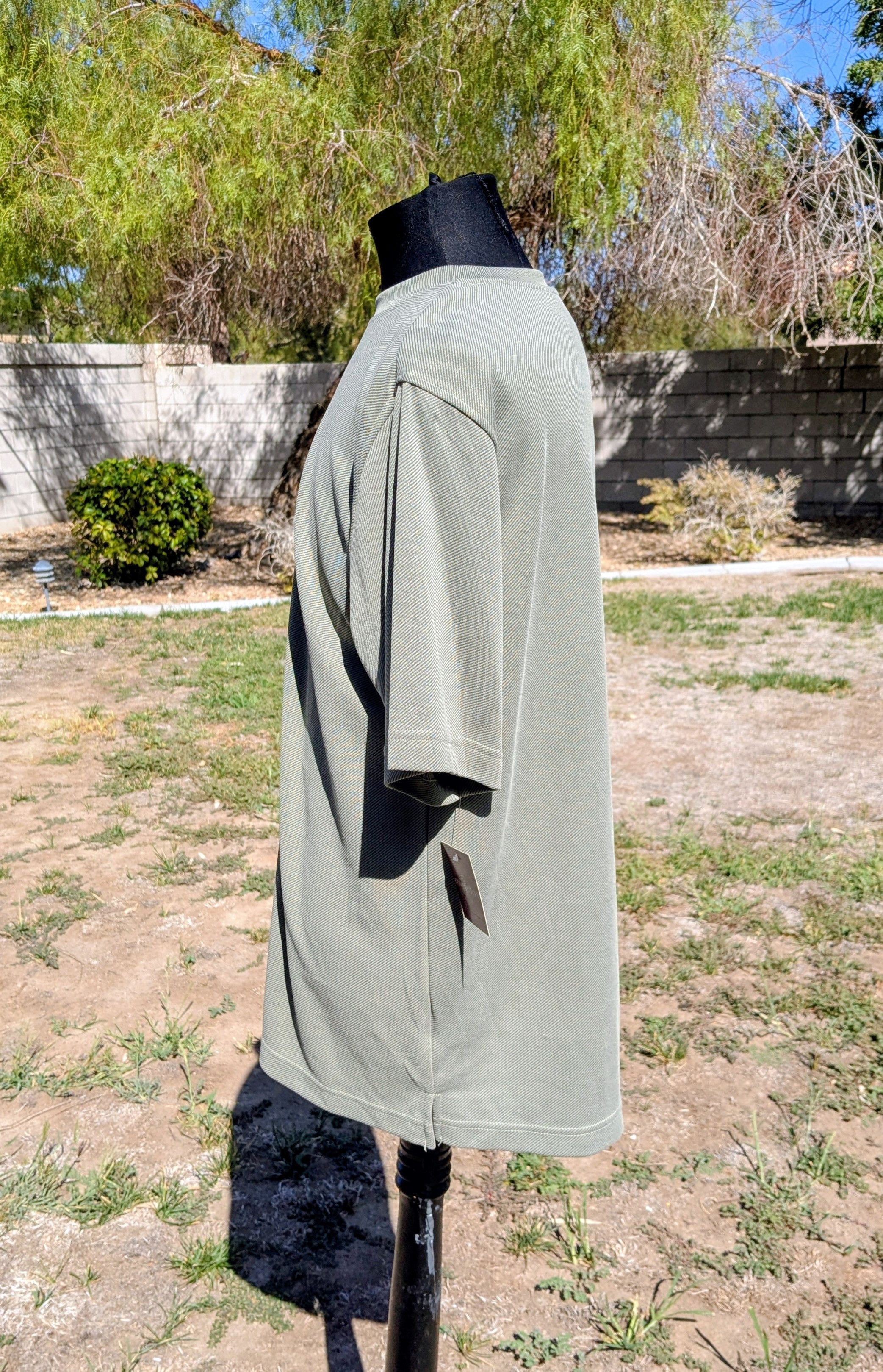 Other Covington Olive Green S/S Super-Soft Ridged Pullover Shirt Size US M / EU 48-50 / 2 - 2 Thumbnail