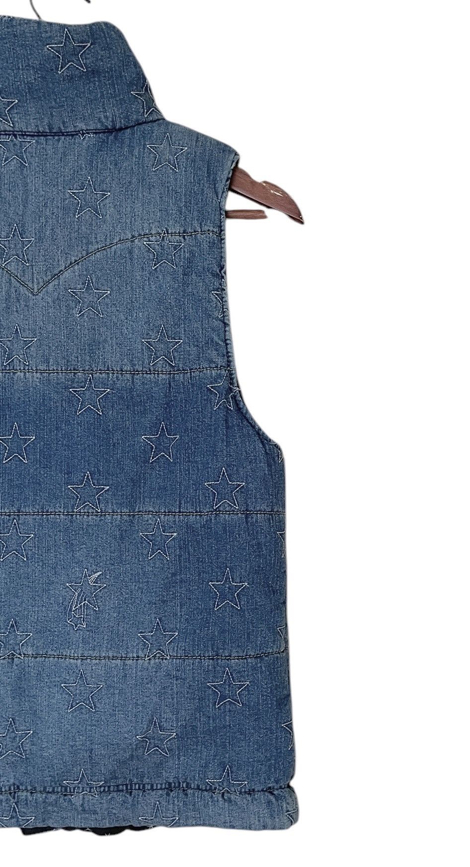 Japanese Brand × Vintage Vintage Japanese Brand Rodeo Crowns Denim Vest 2000s Size US M / EU 48-50 / 2 - 8 Thumbnail