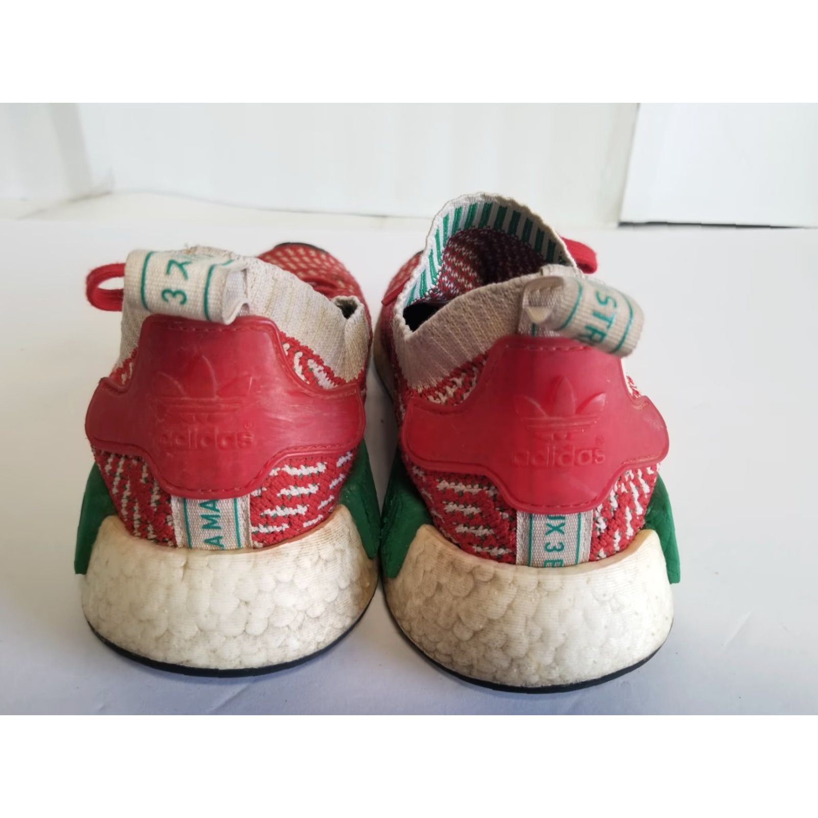 Adidas Adidas NMD R1 STLT Primeknit Christmas D96820 Sneaker Men Size 6 Red Green White Christmas Theme Shoes Low Top Size US 6 / EU 39 - 3 Thumbnail