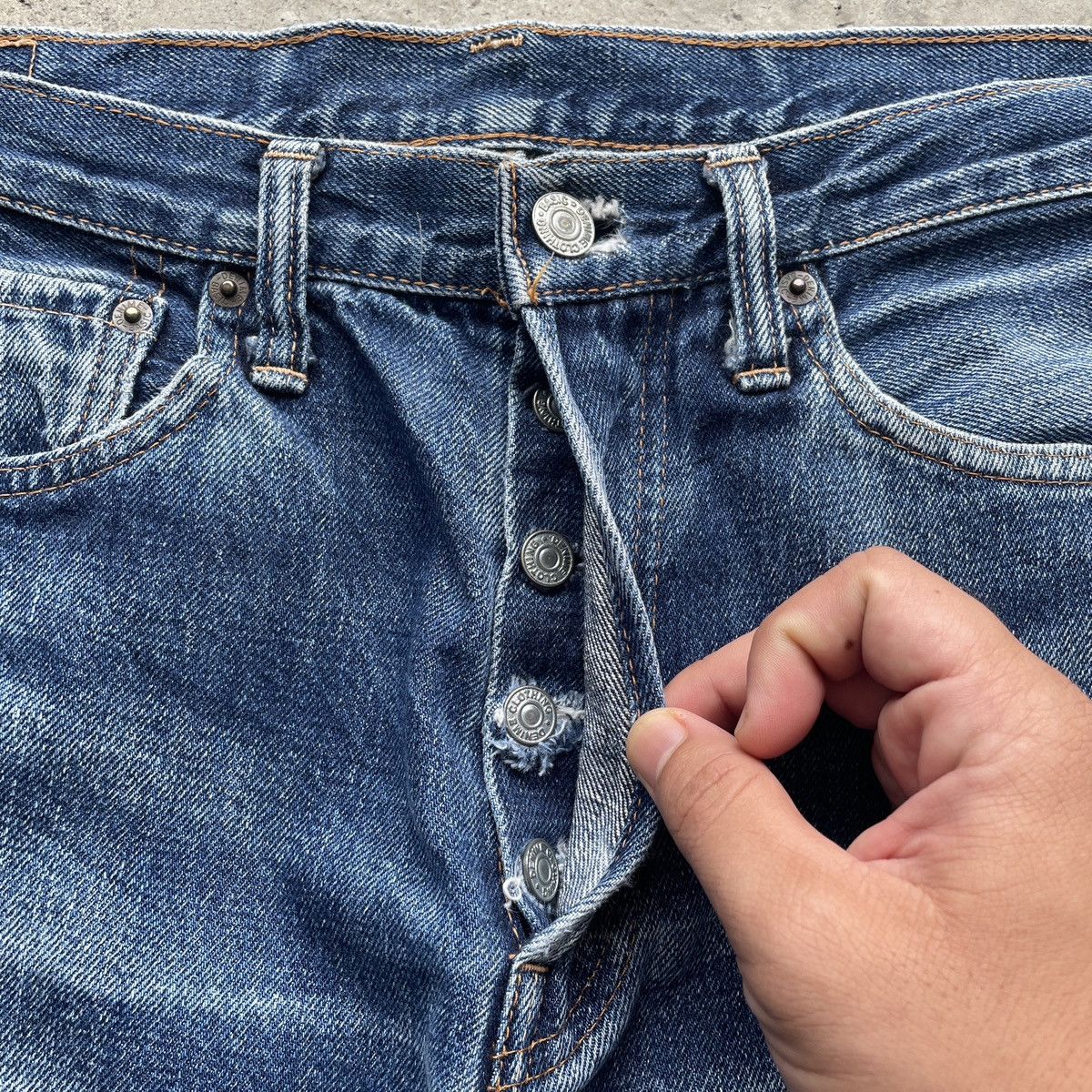 Denime W32💥 Vintage Denime Japan Faded Selvedge Jeans Pants Denim Size US 32 / EU 48 - 6 Thumbnail