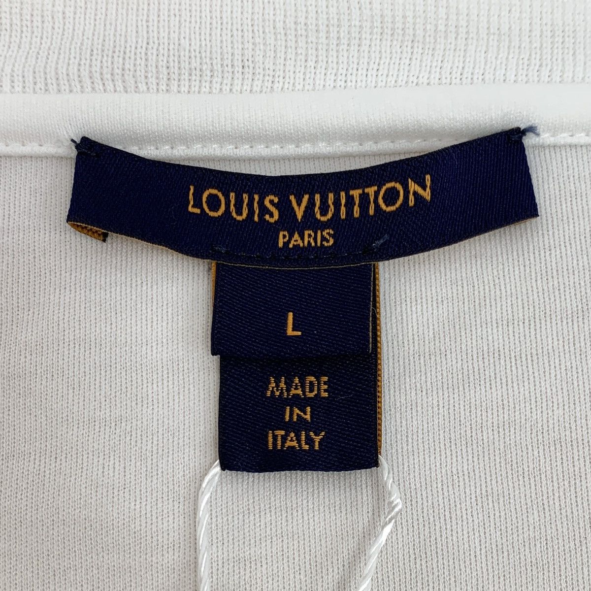 Louis Vuitton Louis Vuitton 22 White Chain Emblem Print Cotton T-Shirt Size L / US 10 / IT 46 - 6 Thumbnail