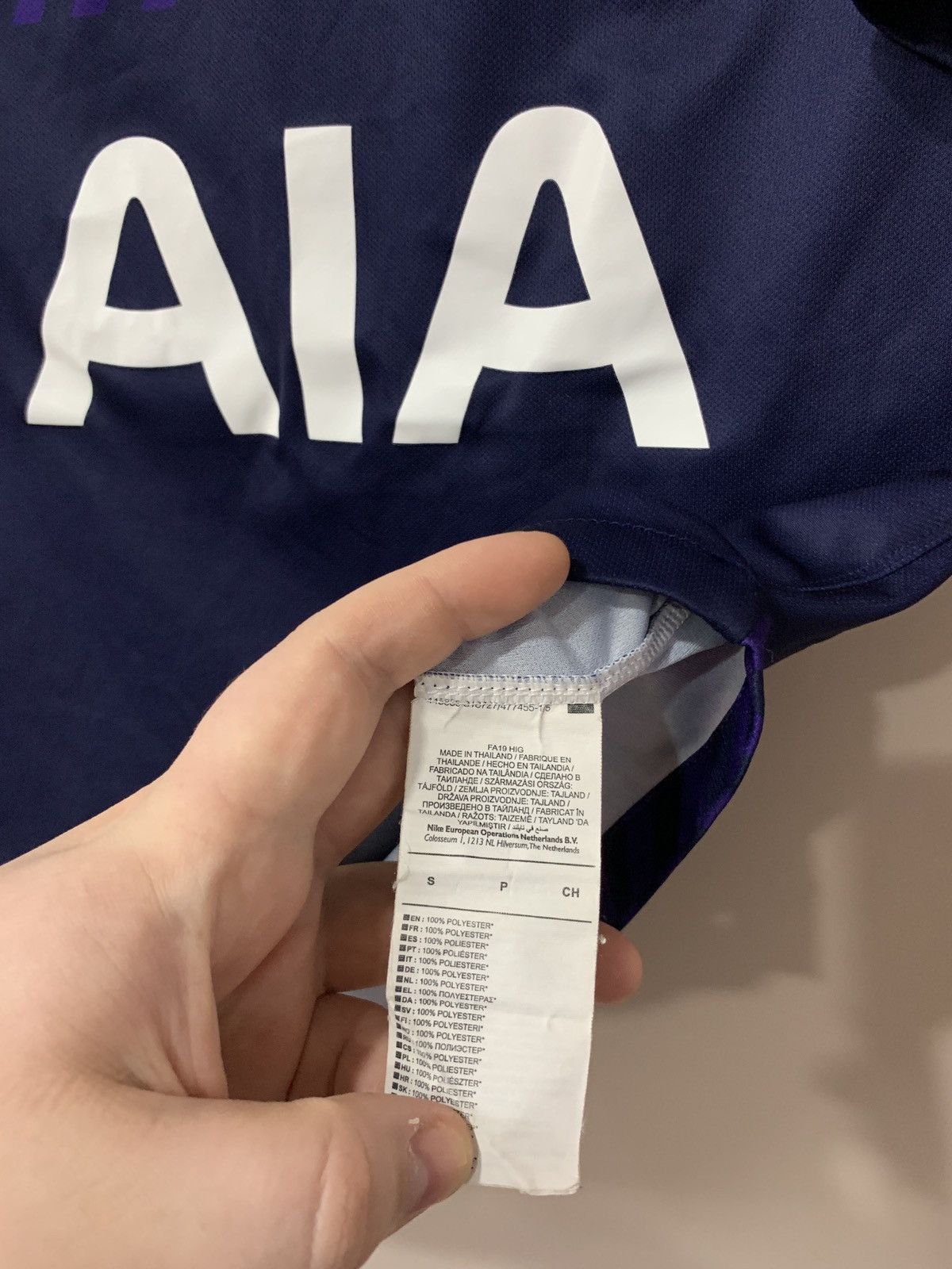 Nike Tottenham Hotspur 2019 Away Football Shirt Nike Soccer Small Size US S / EU 44-46 / 1 - 9 Thumbnail
