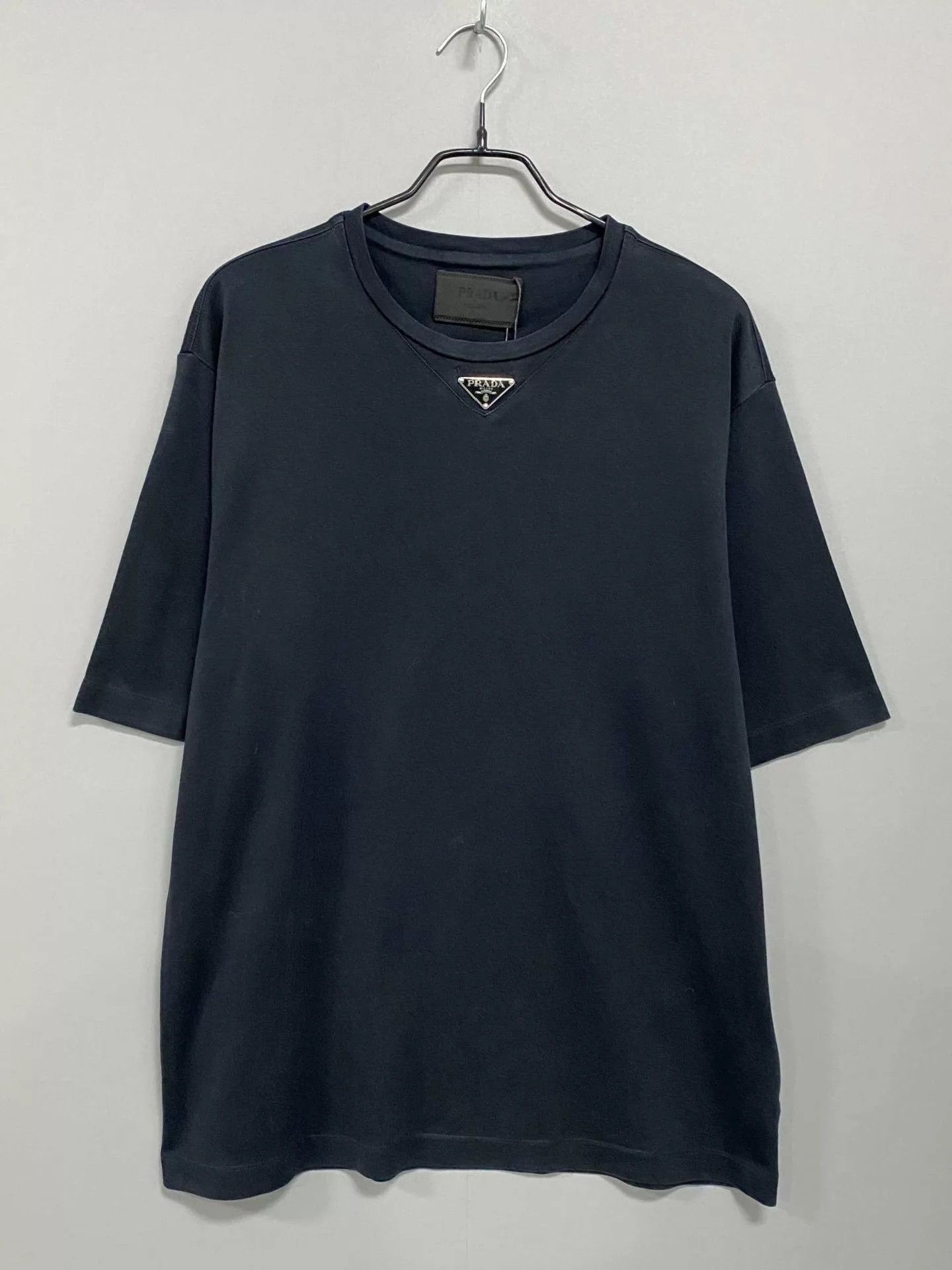 Prada PRADA Black Triangle Logo Short-Sleeve Tee S 95 New (Sew) Size US S / EU 44-46 / 1 - 1 Thumbnail