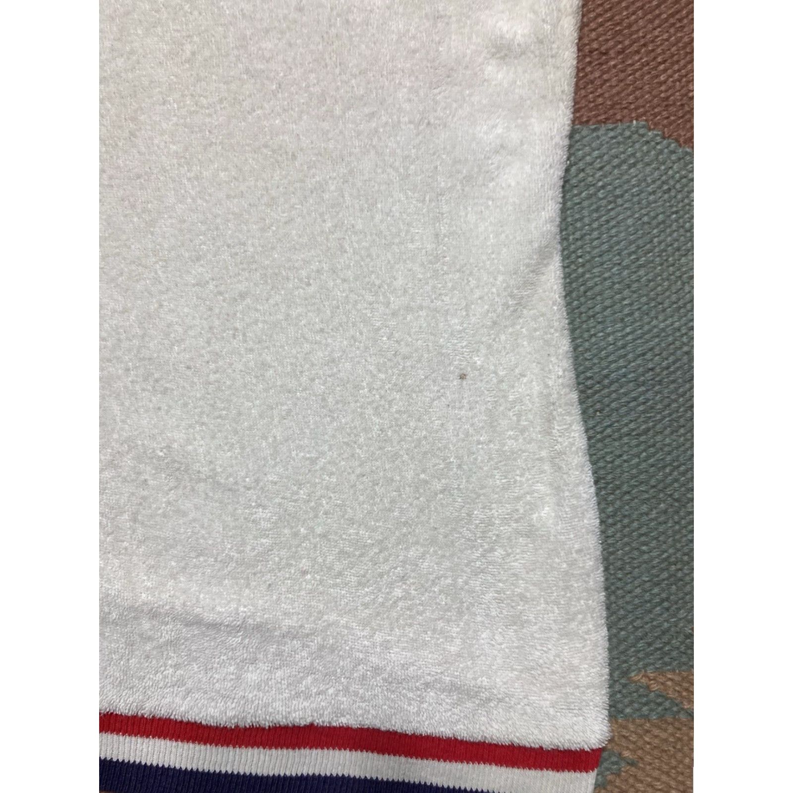 Vintage VINTAGE 1960s JANTZEN Terry Cloth T Shirt Boxy Medium White Red Blue Shirt Men's M Size US M / EU 48-50 / 2 - 7 Thumbnail