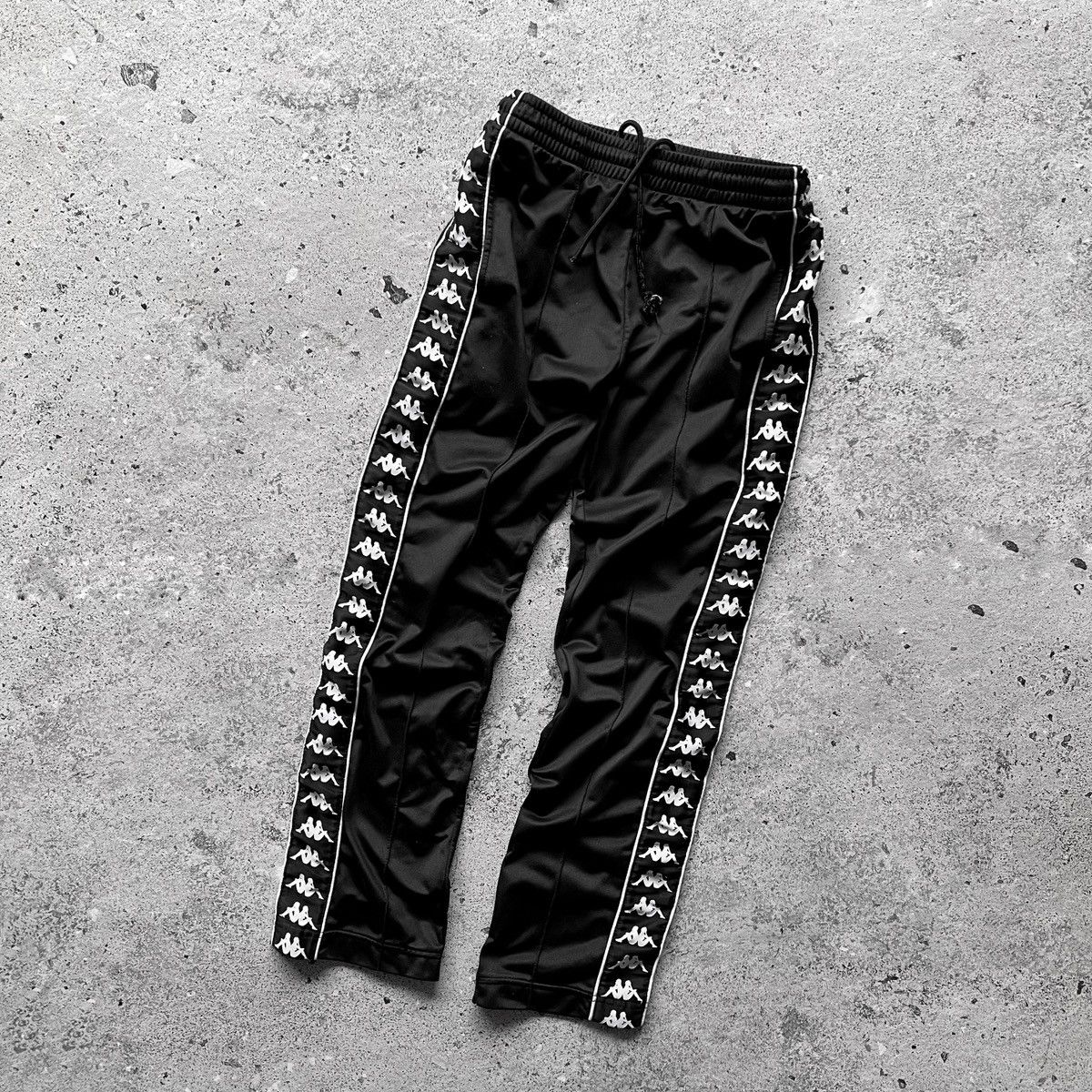 Kappa sweatpants black deals