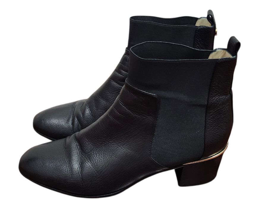 Jimmy Choo Jimmy Choo Black Leather Chelsea Ankle Boots US10/EU41 Size US 10 / IT 40 - 6 Thumbnail