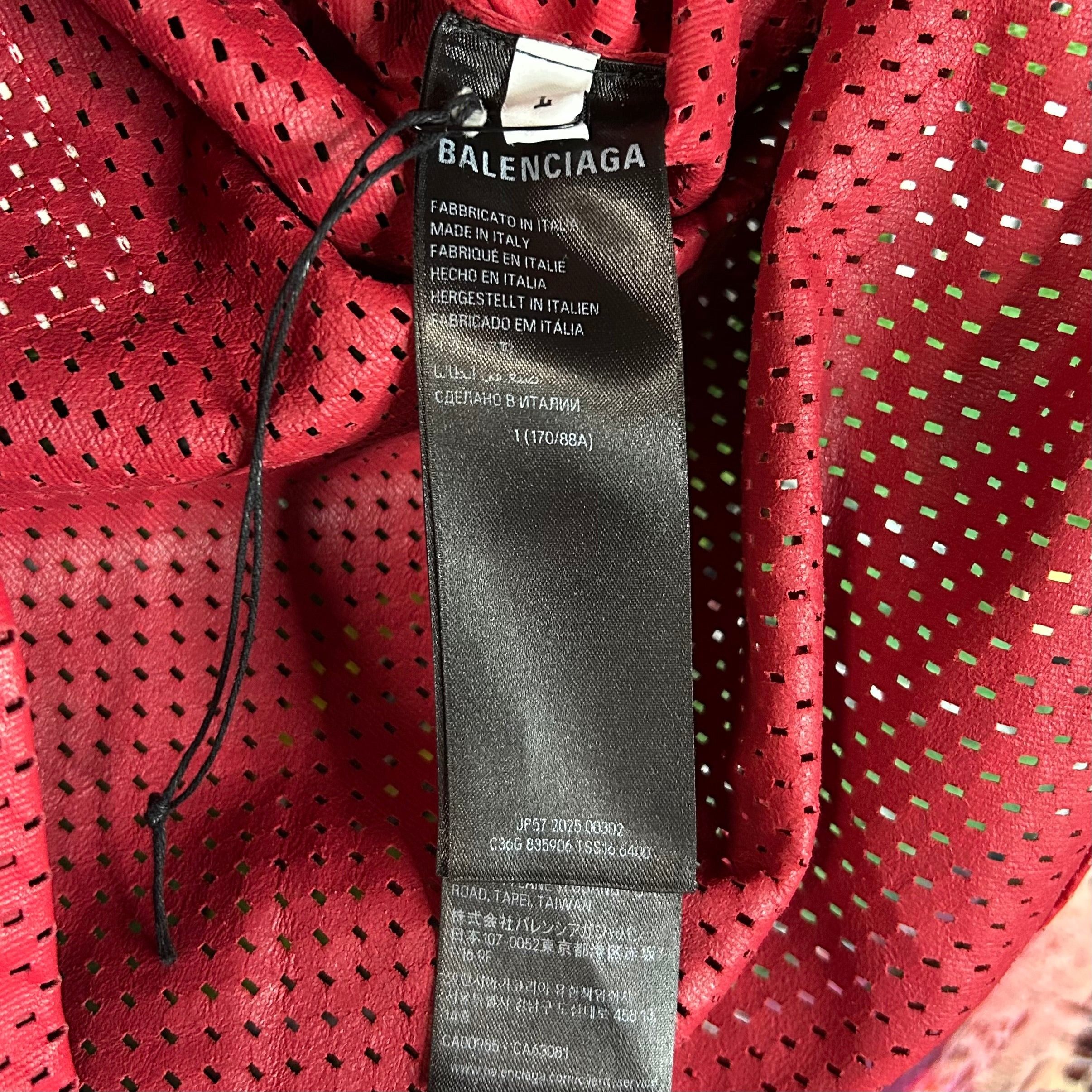 Balenciaga Balenciaga Football Jersey Leather Size Large MSRP $5590 Size US L / EU 52-54 / 3 - 4 Thumbnail