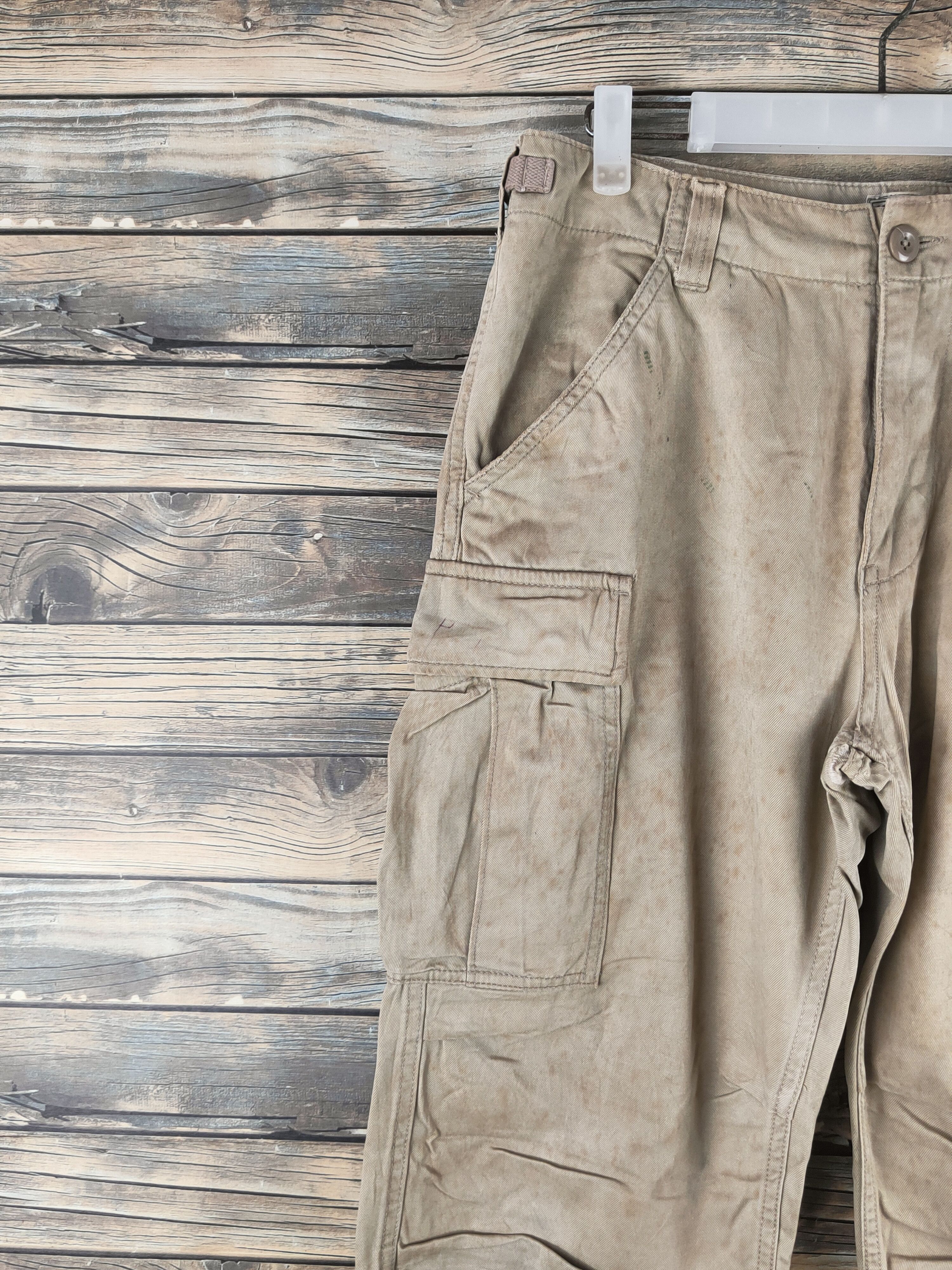 Avirex DL Avirex Beige Multipocket Cargo Pants #46-864 Size US 30 / EU 46 - 3 Thumbnail