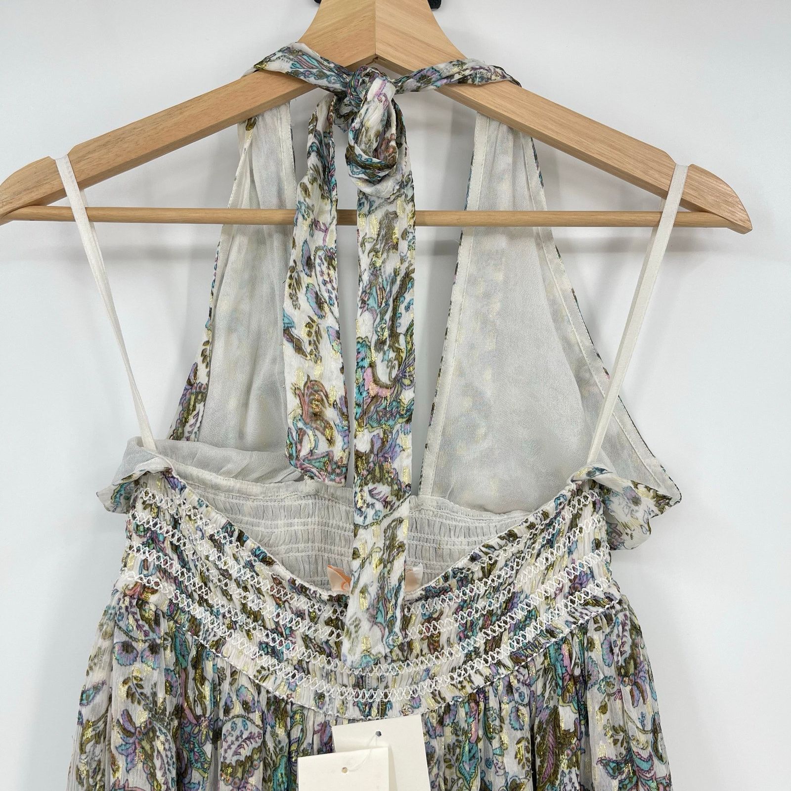 Rococo Sand Rococo Sand | Braw Halter Smocked Mini Dress S Size S / US 4 / IT 40 - 10 Thumbnail