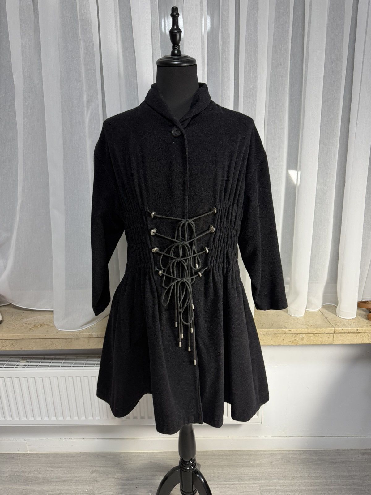 Ann Demeulemeester Ann Demeulemeester Corset Wool Coat / Archive Piece Size S / US 4 / IT 40 - 7 Thumbnail